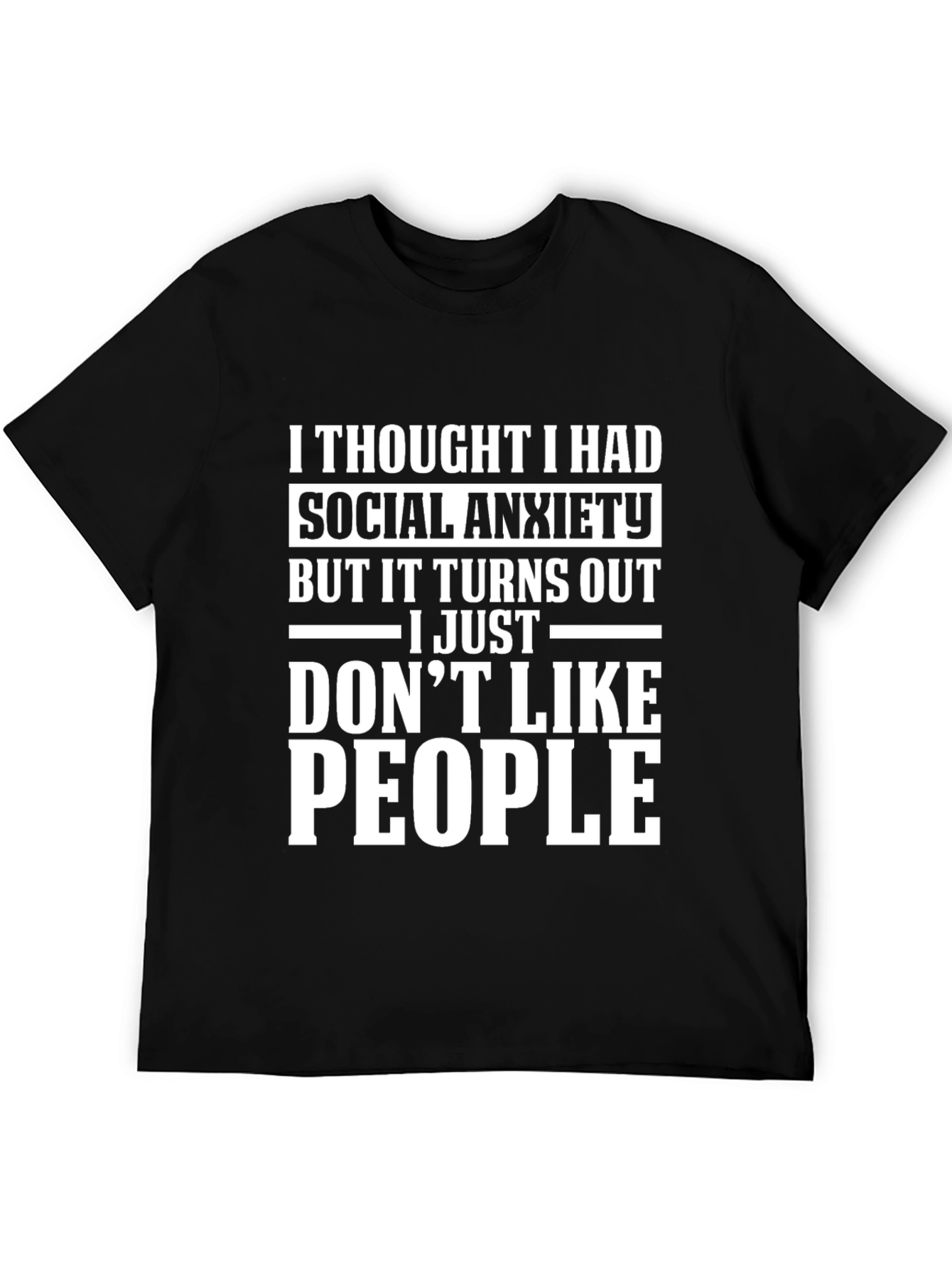 Social Anxiety Graphic T-Shirt - Introvert Humor Tee