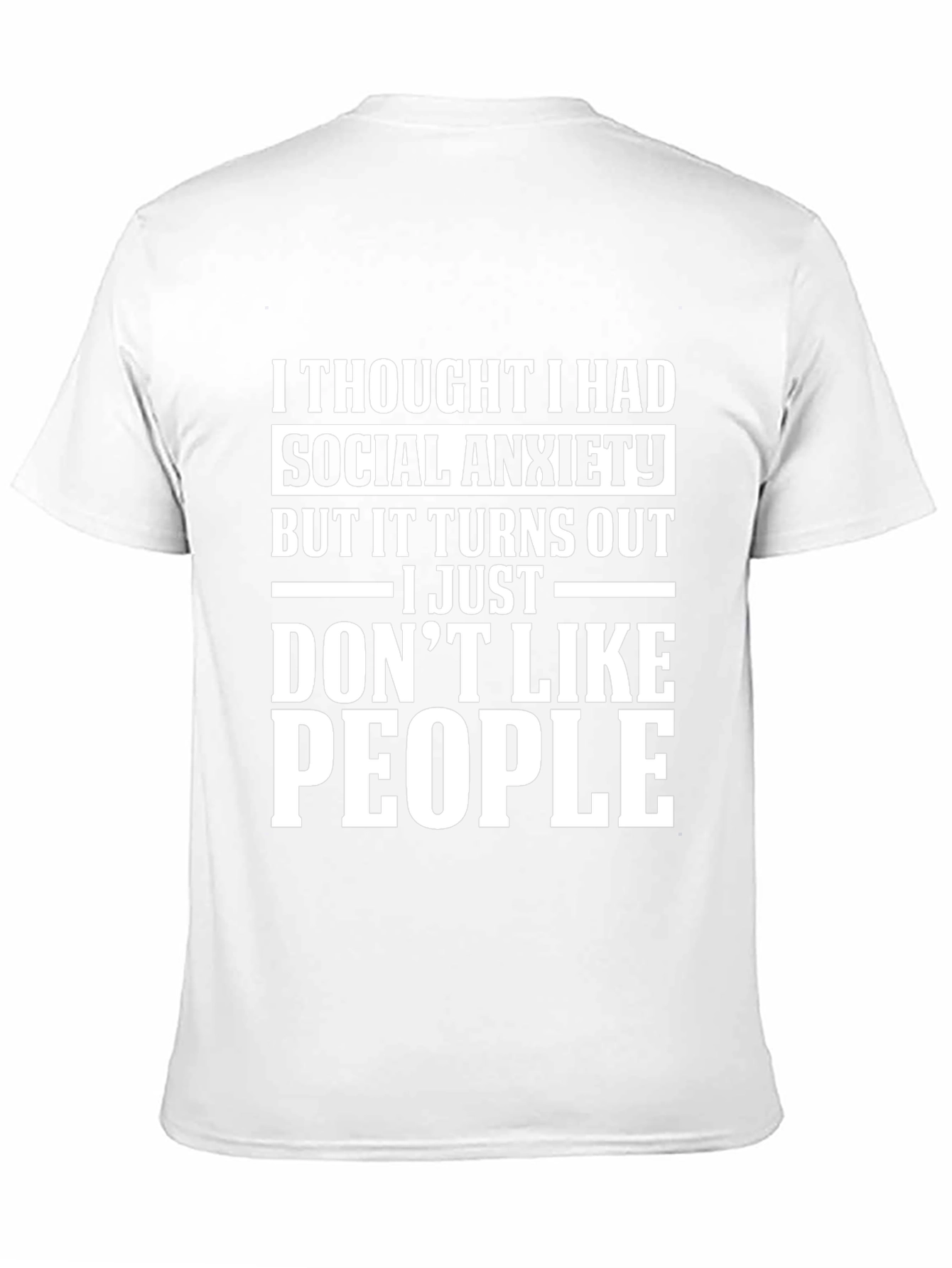 Social Anxiety Graphic T-Shirt - Introvert Humor Tee
