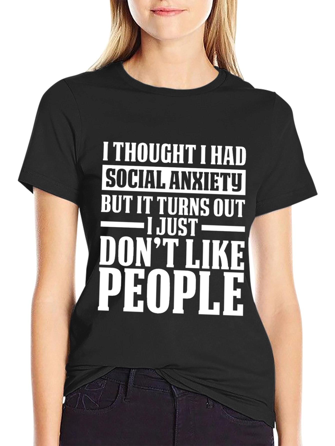 Social Anxiety Graphic T-Shirt - Introvert Humor Tee