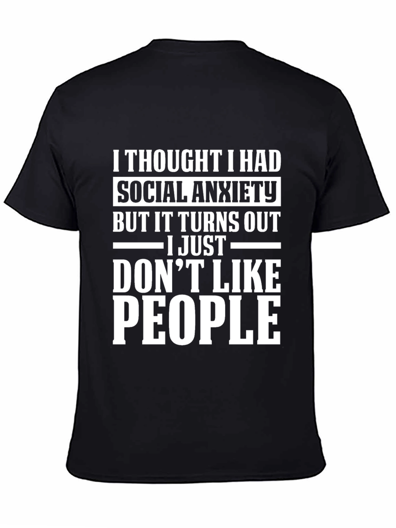 Social Anxiety Graphic T-Shirt - Introvert Humor Tee