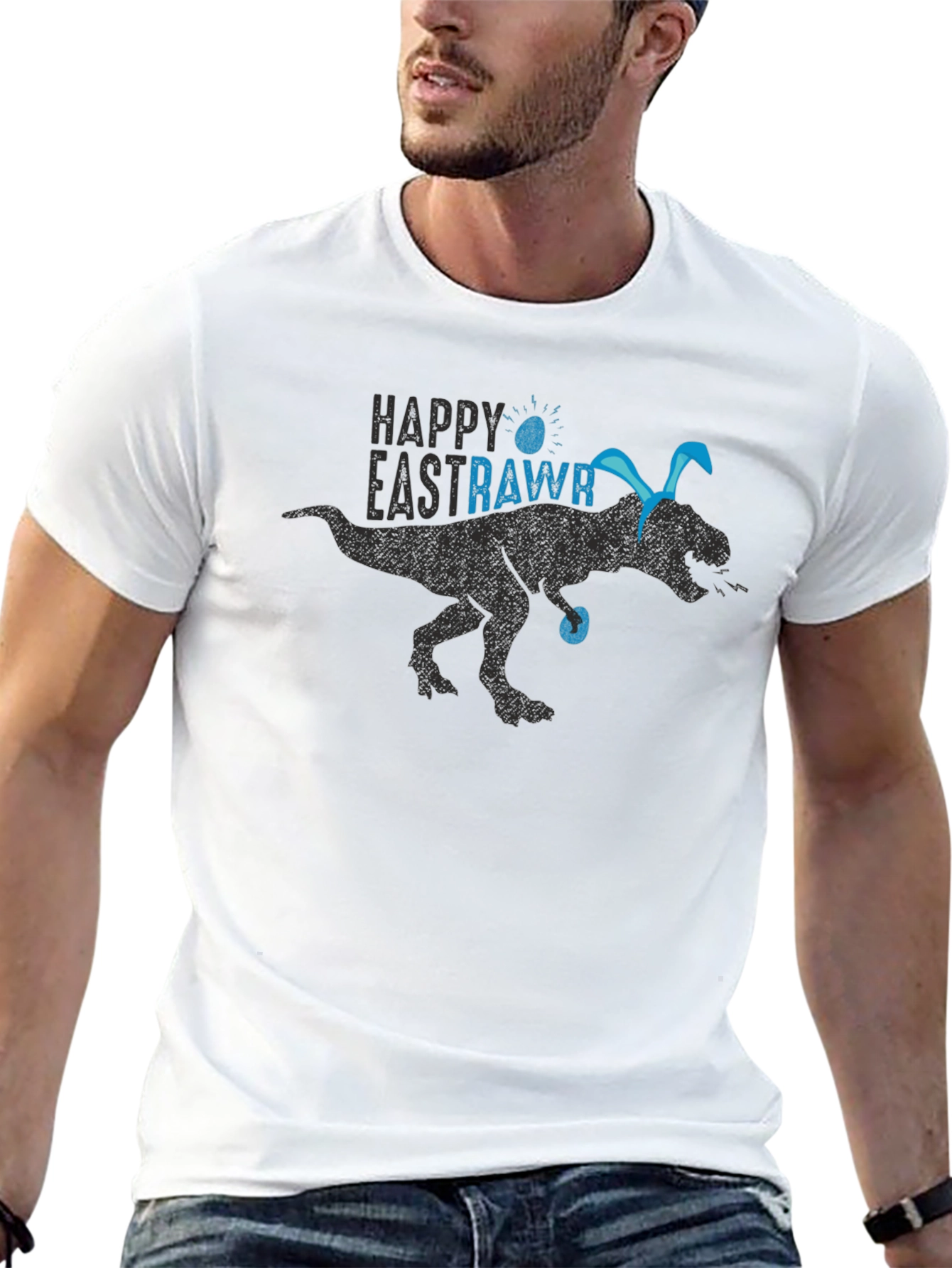 Happy EASTRAWWR Dinosaur Easter T-Shirt