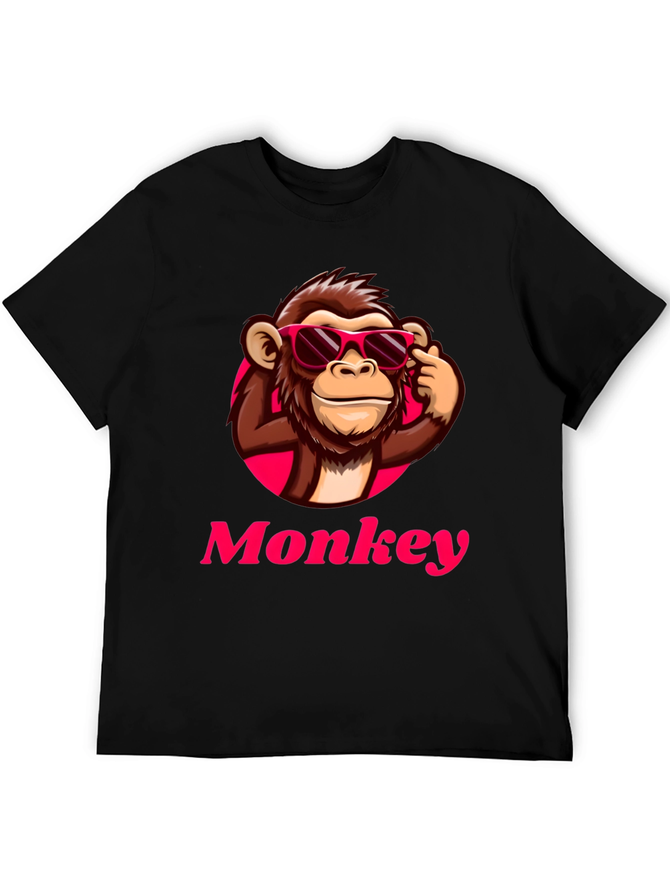 Cool Monkey Graphic T-Shirt - Black