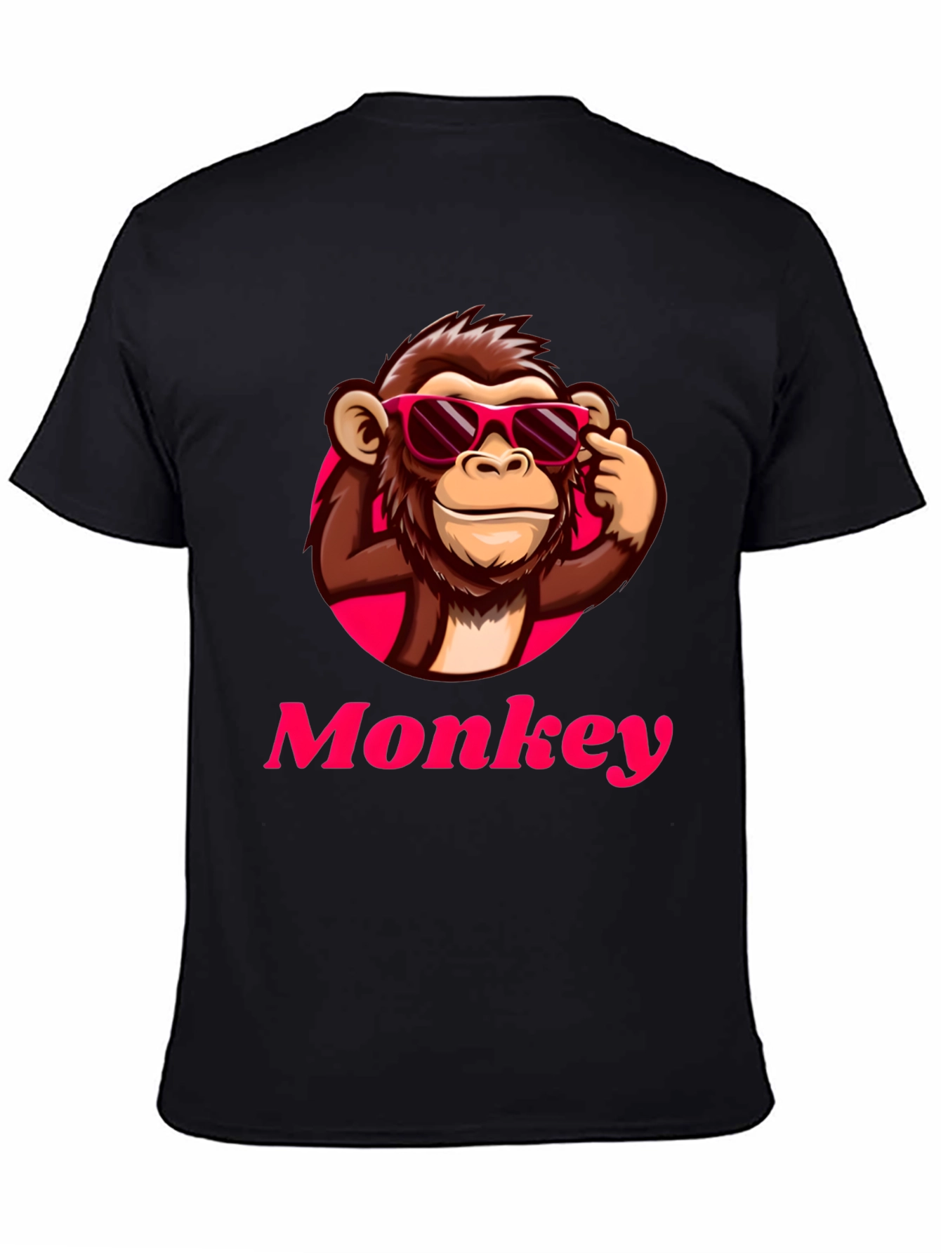 Cool Monkey Graphic T-Shirt - Black