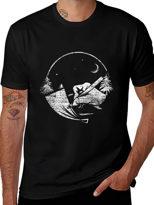 Night Woodworker Graphic T-Shirt