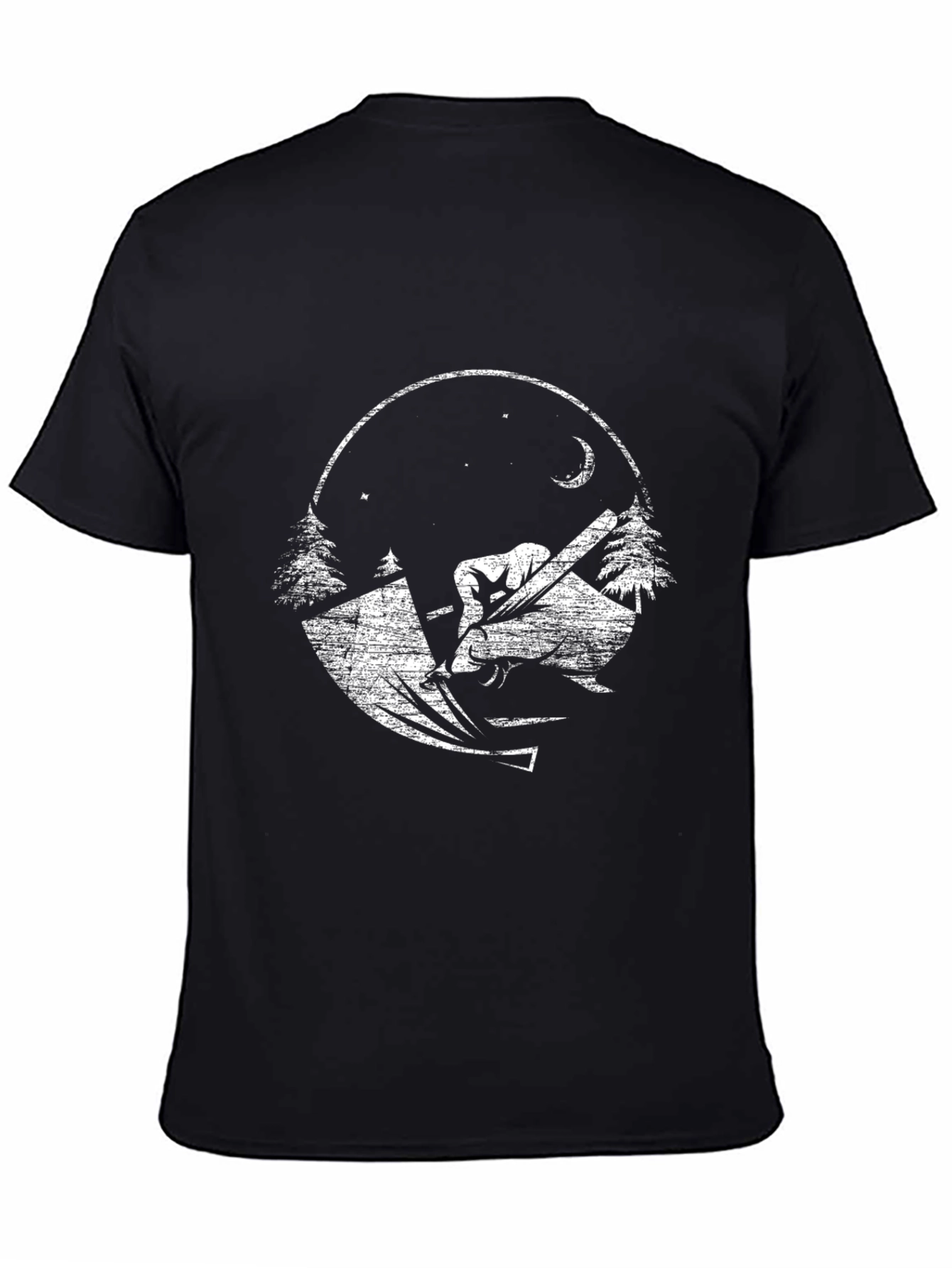 Night Woodworker Graphic T-Shirt