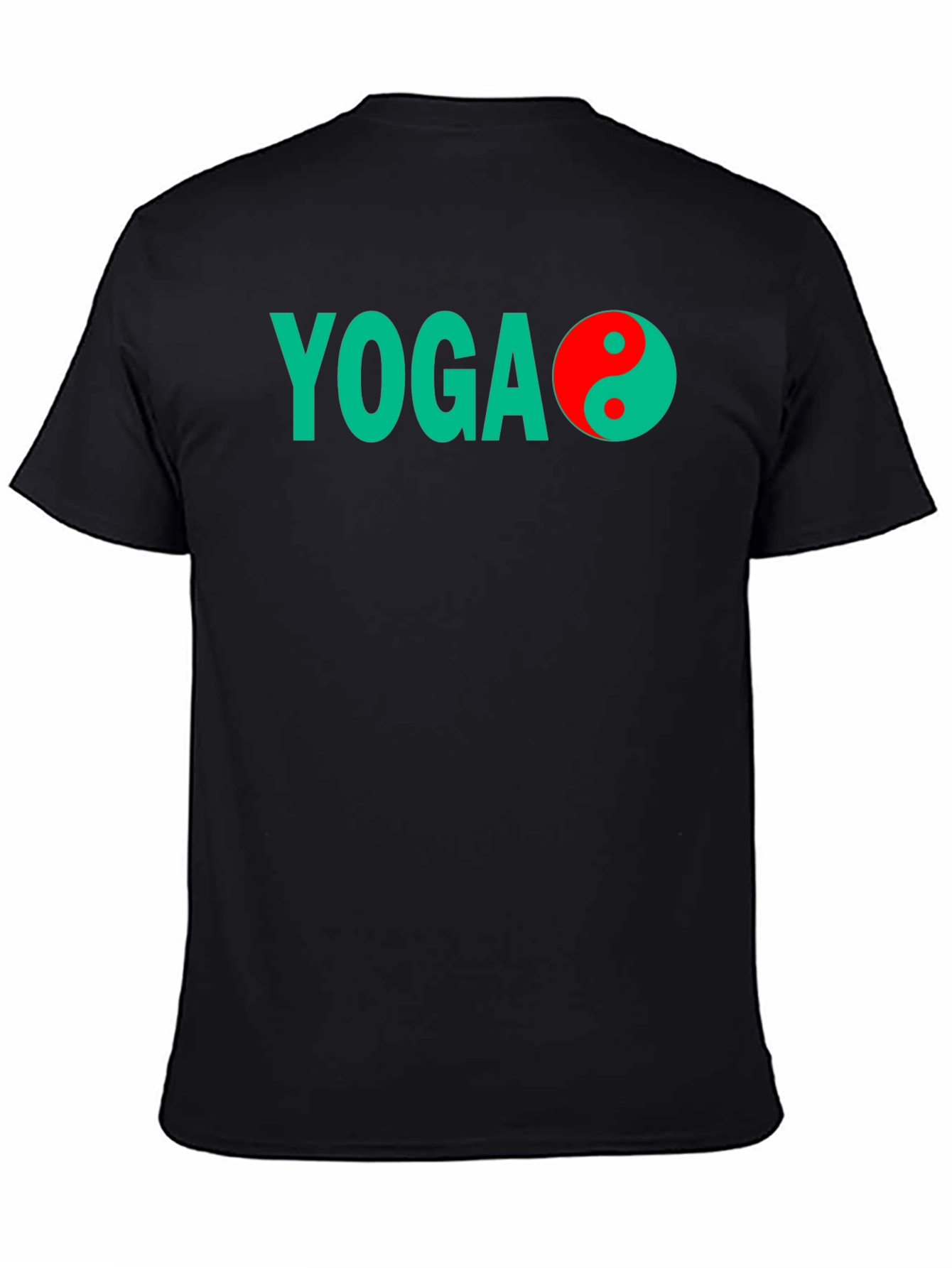 Yoga Yin Yang Graphic Tee - Unisex Black T-Shirt
