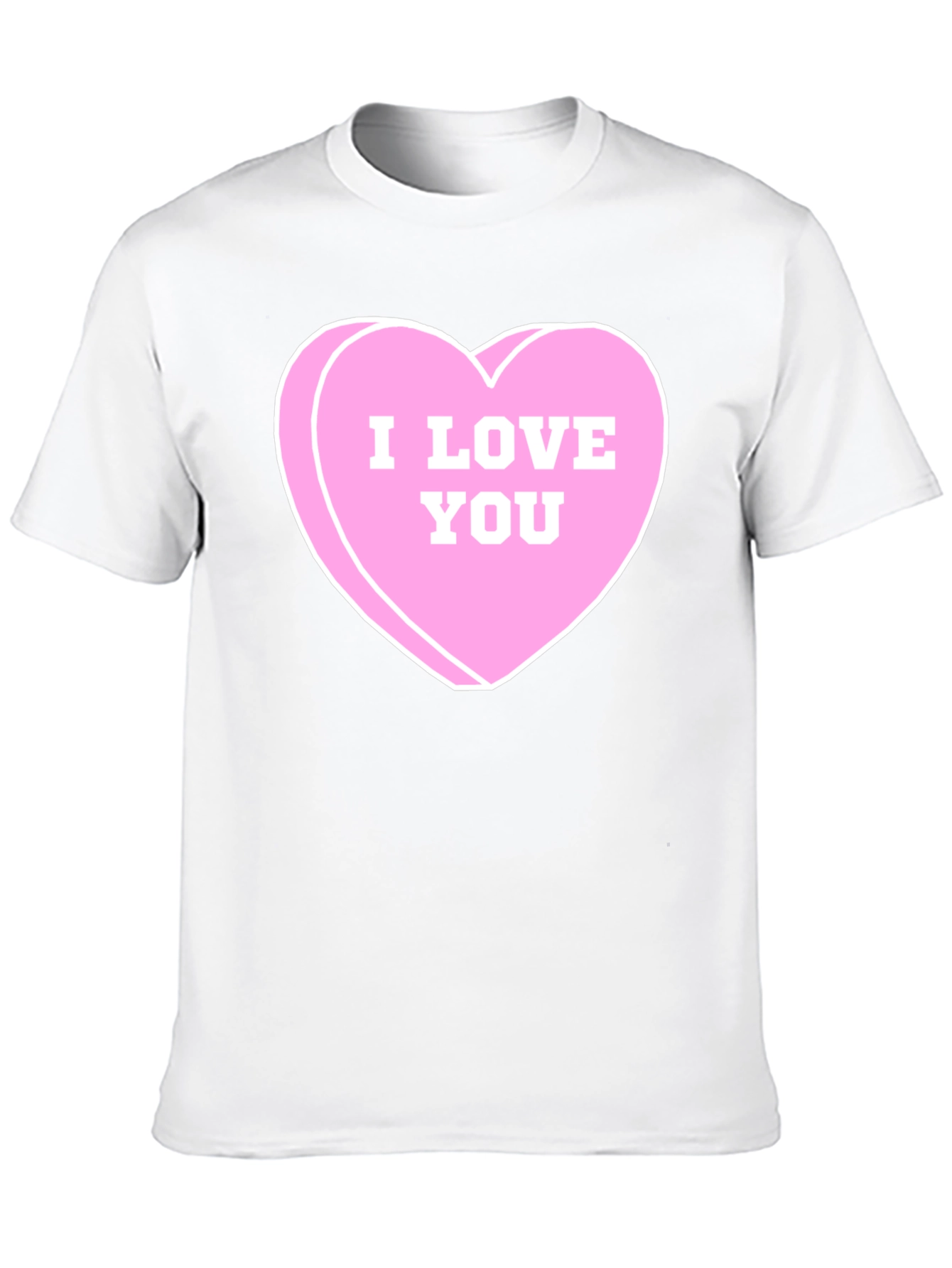 I Love You Candy Heart Graphic Tee