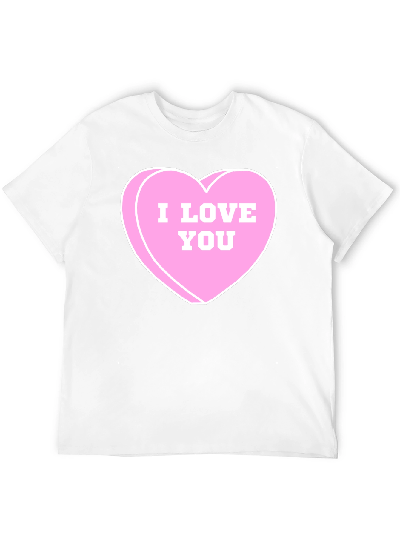 I Love You Candy Heart Graphic Tee