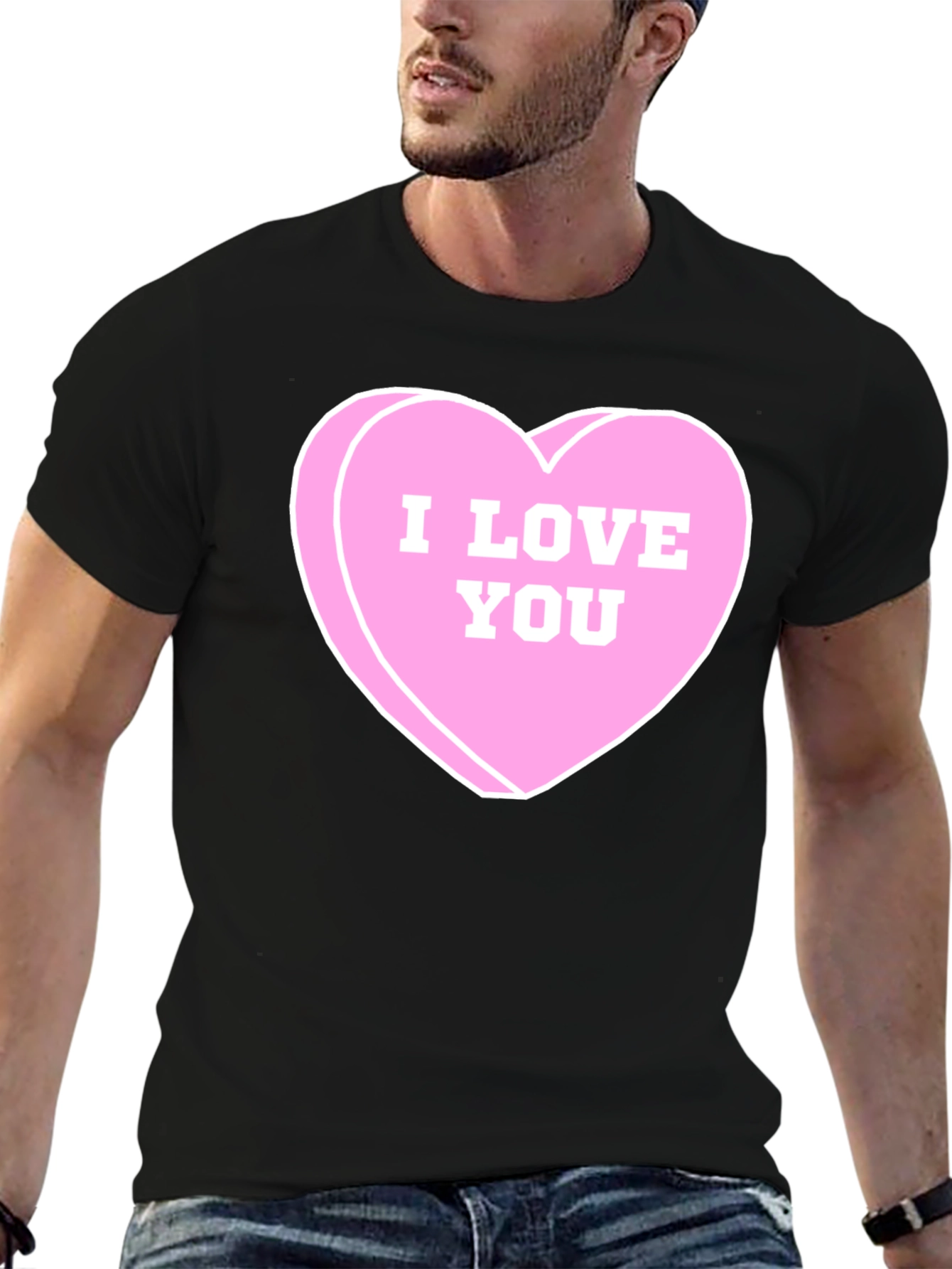 I Love You Candy Heart Graphic Tee