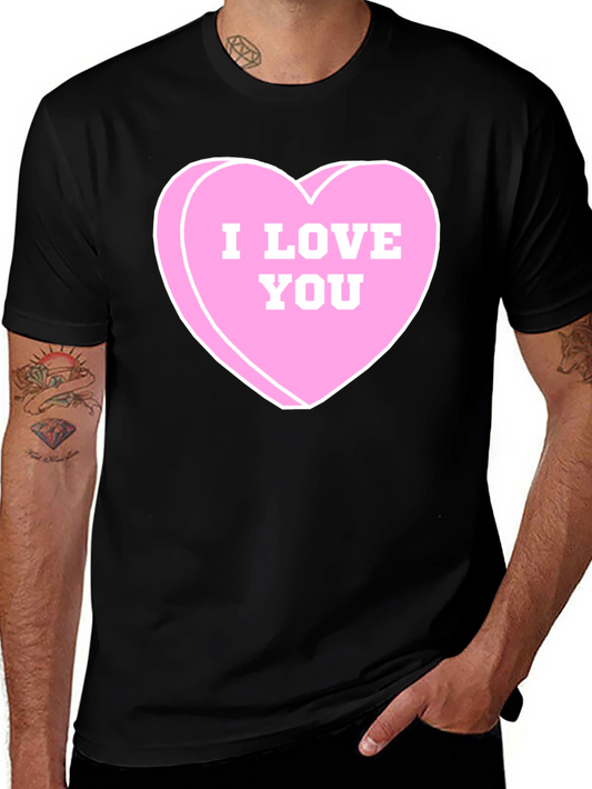 I Love You Candy Heart Graphic Tee