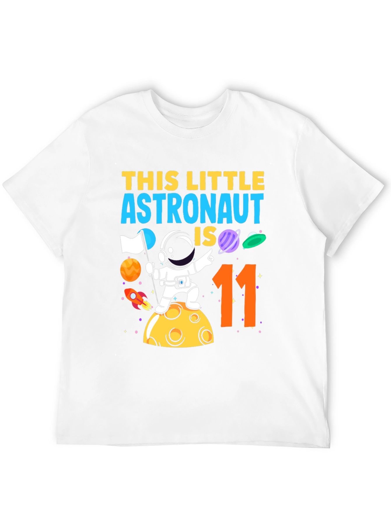 Astronaut 11th Birthday T-Shirt - Space Adventure