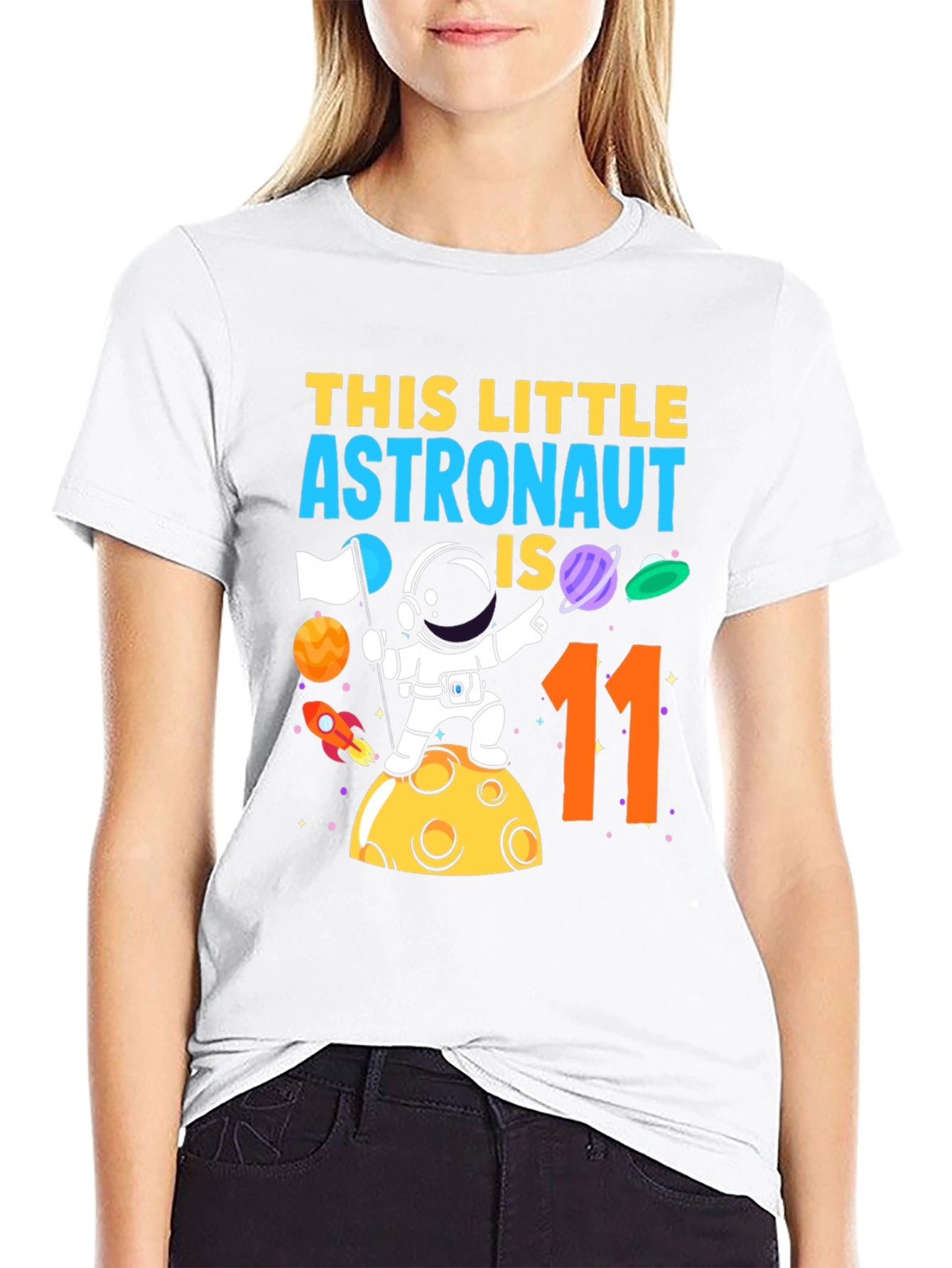 Astronaut 11th Birthday T-Shirt - Space Adventure