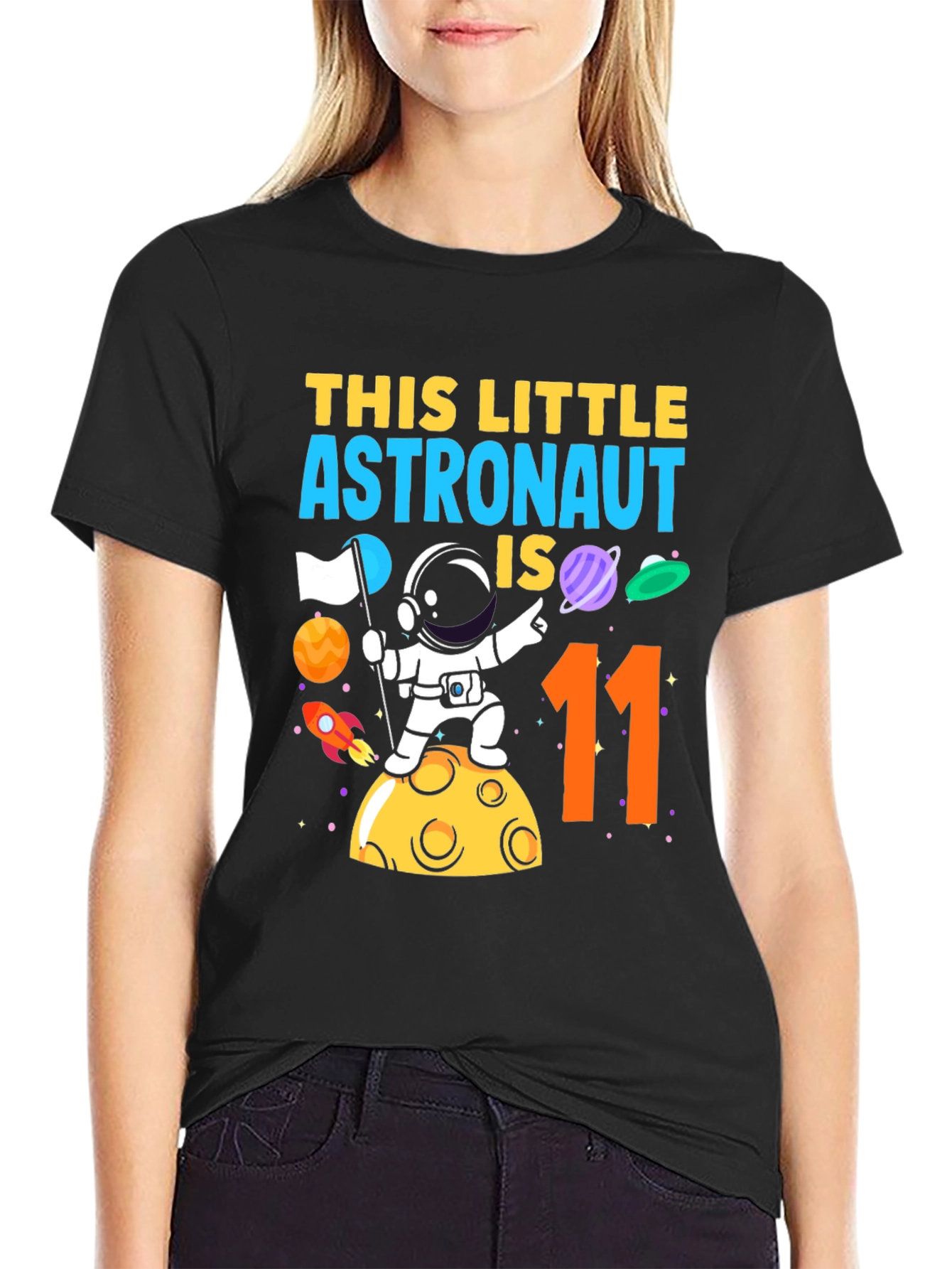 Astronaut 11th Birthday T-Shirt - Space Adventure