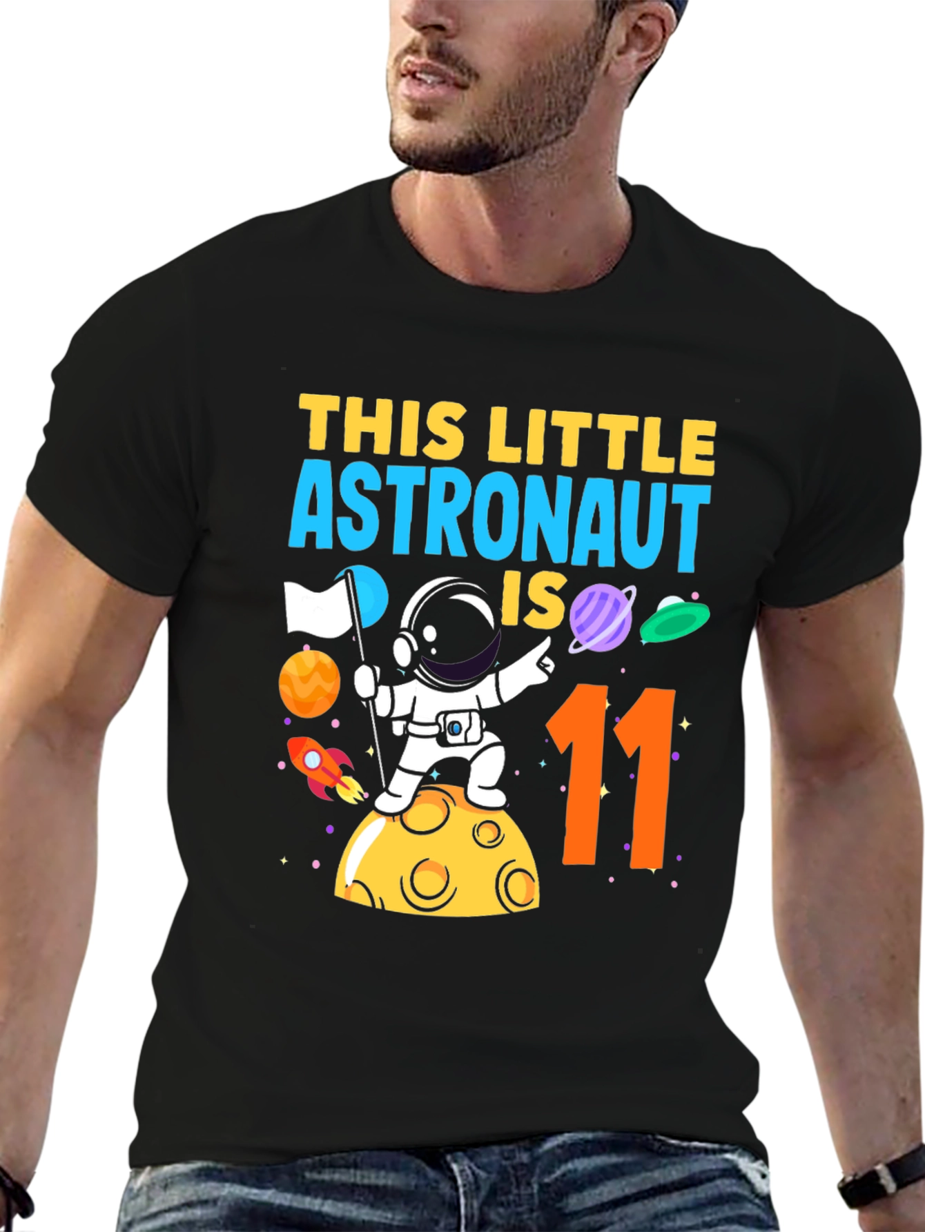 Astronaut 11th Birthday T-Shirt - Space Adventure