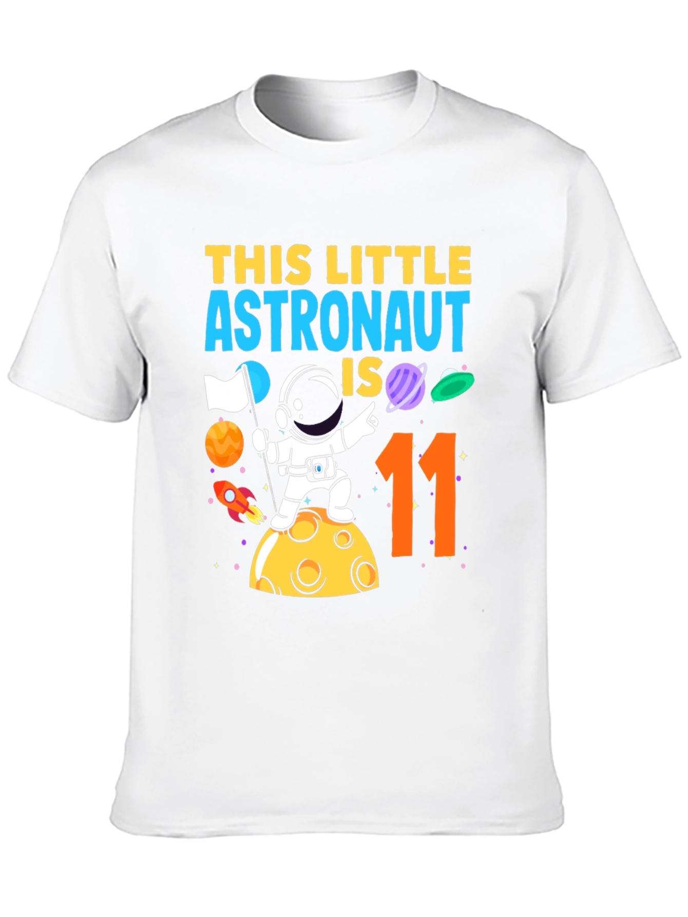 Astronaut 11th Birthday T-Shirt - Space Adventure