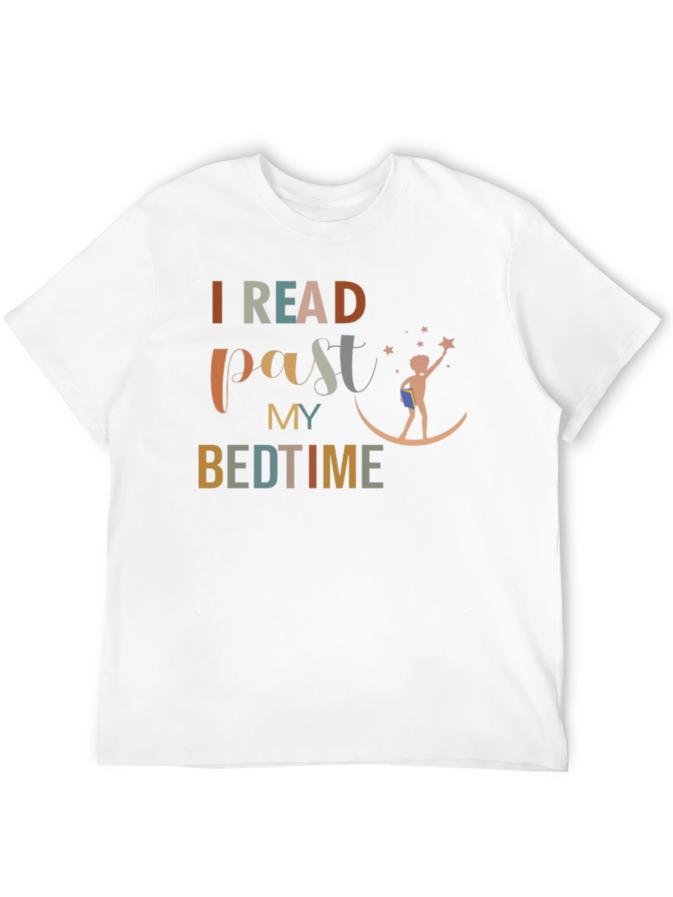 I Read Past My Bedtime Black T-Shirt