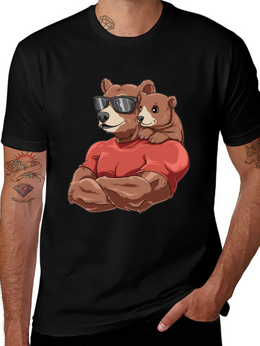 Bear Dad & Cub T-Shirt - Cool Fathers Day Gift