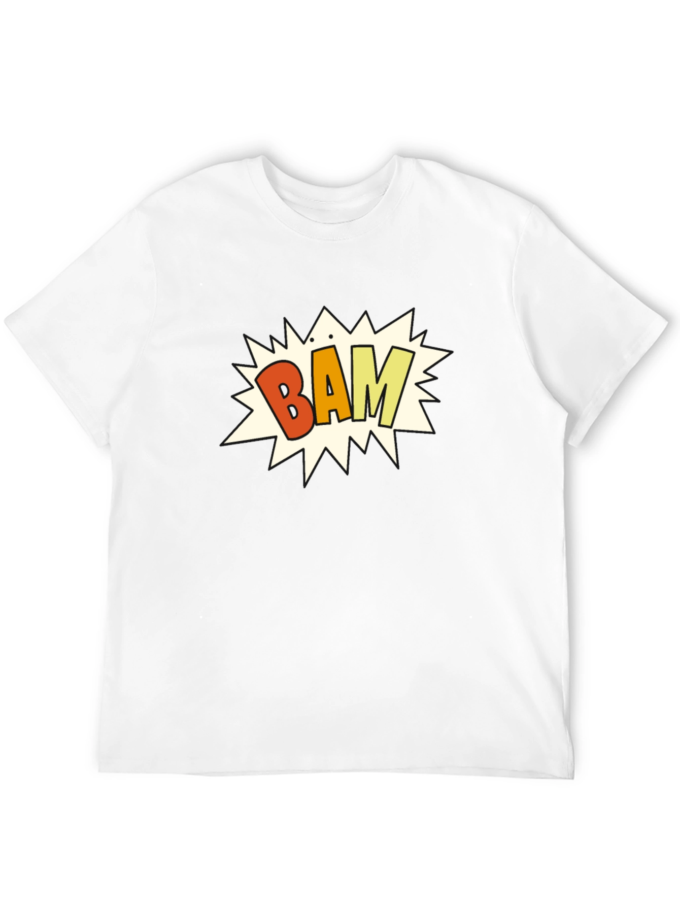 Bam! Graphic Print Black T-Shirt