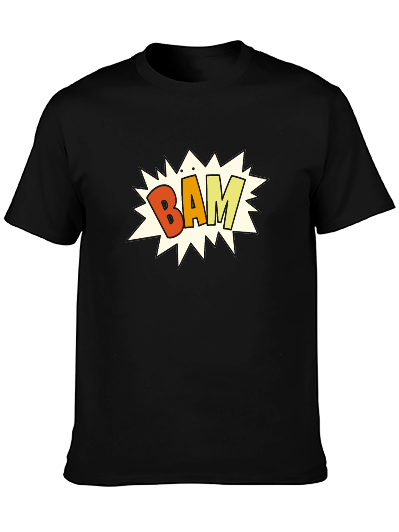 Bam! Graphic Print Black T-Shirt