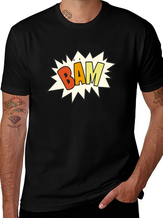Bam! Graphic Print Black T-Shirt