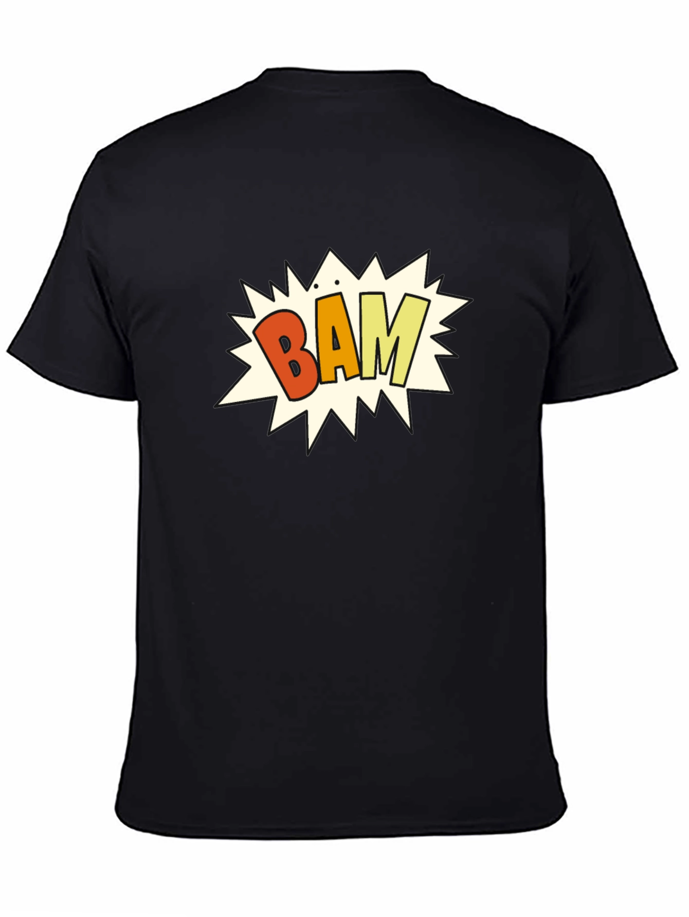Bam! Graphic Print Black T-Shirt