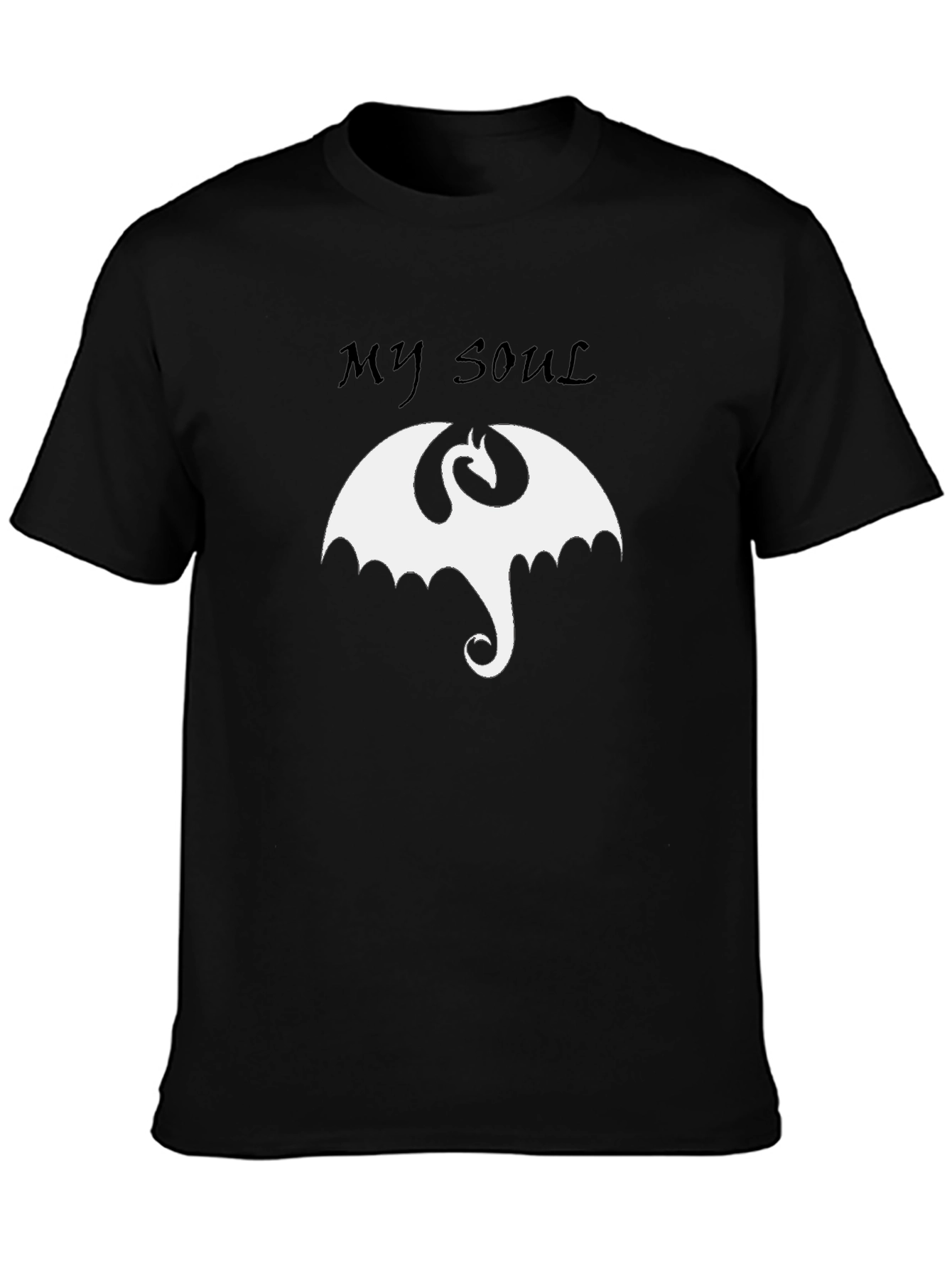 My Soul Dragon T-Shirt - Black Graphic Tee
