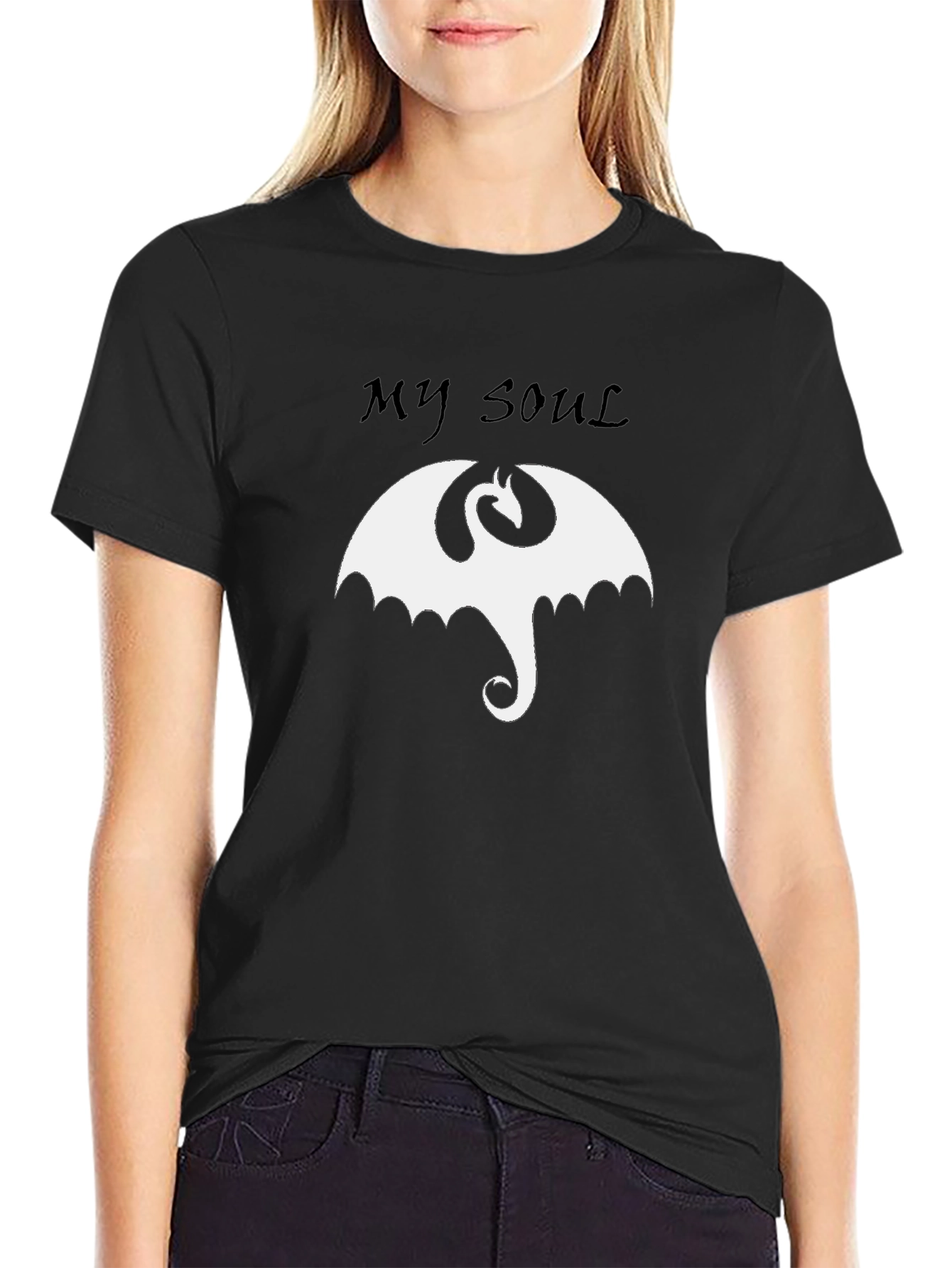 My Soul Dragon T-Shirt - Black Graphic Tee