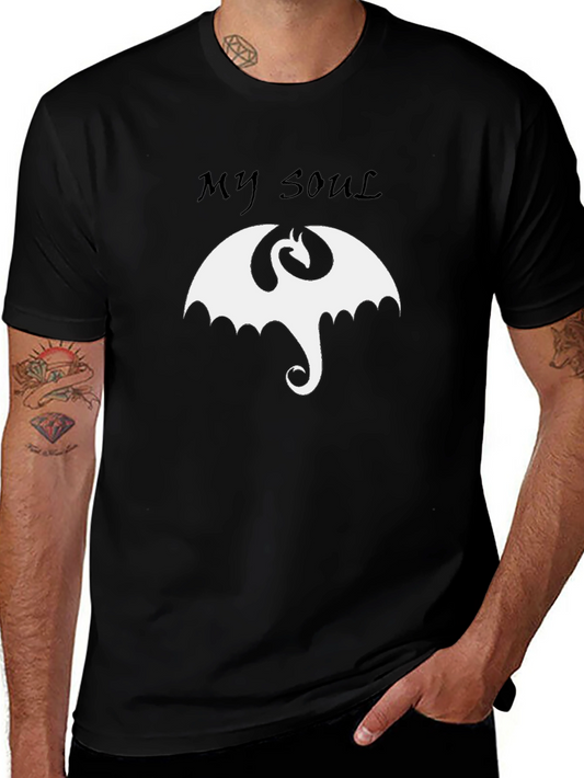 My Soul Dragon T-Shirt - Black Graphic Tee