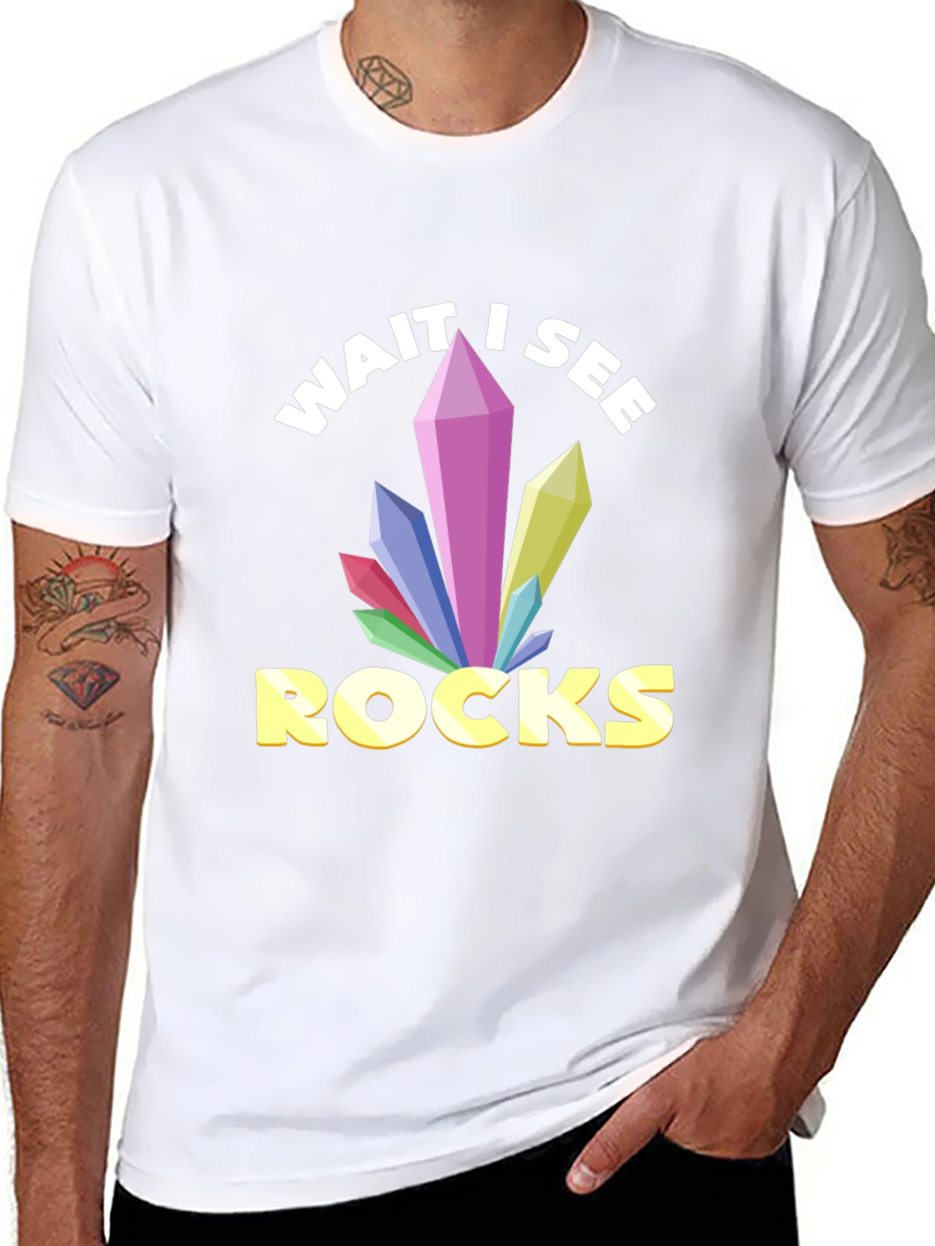 Wait I See Rocks T-Shirt - Crystal Lover Tee