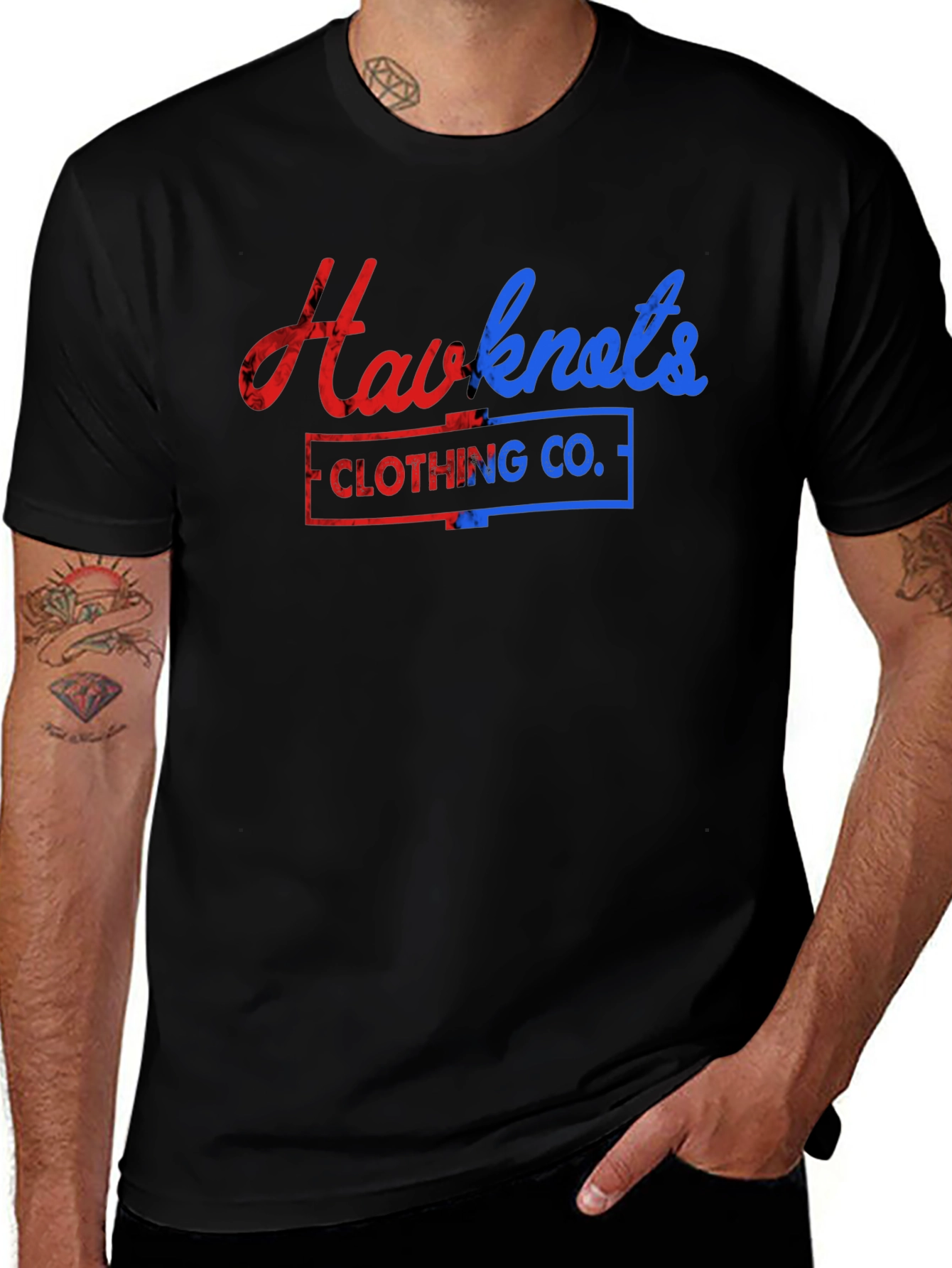 Hawknots Clothing Co. Graphic Tee - Black