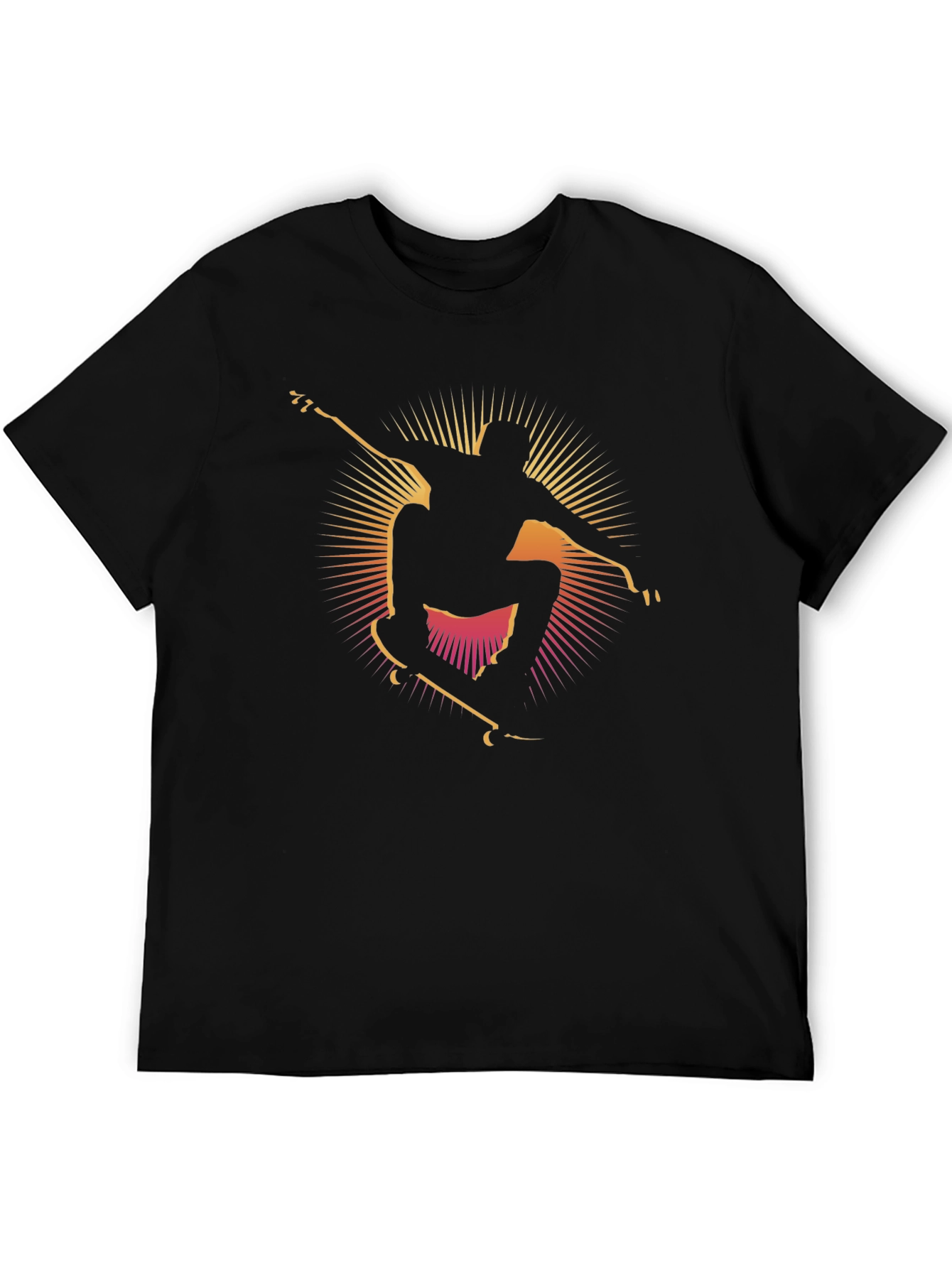 Skateboarding Silhouette Graphic Tee