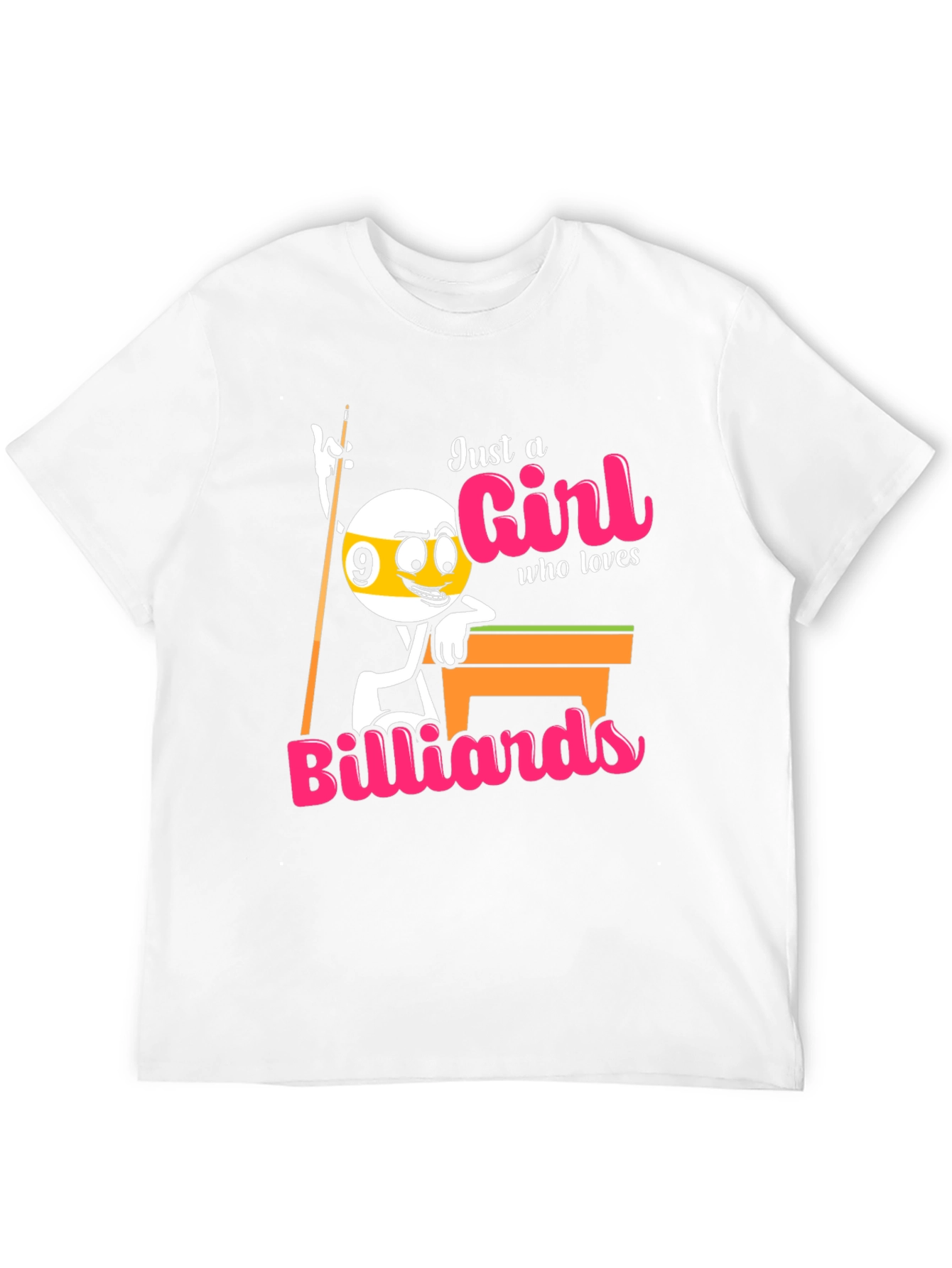Billiards Girl T-Shirt - Pool Lovers Tee