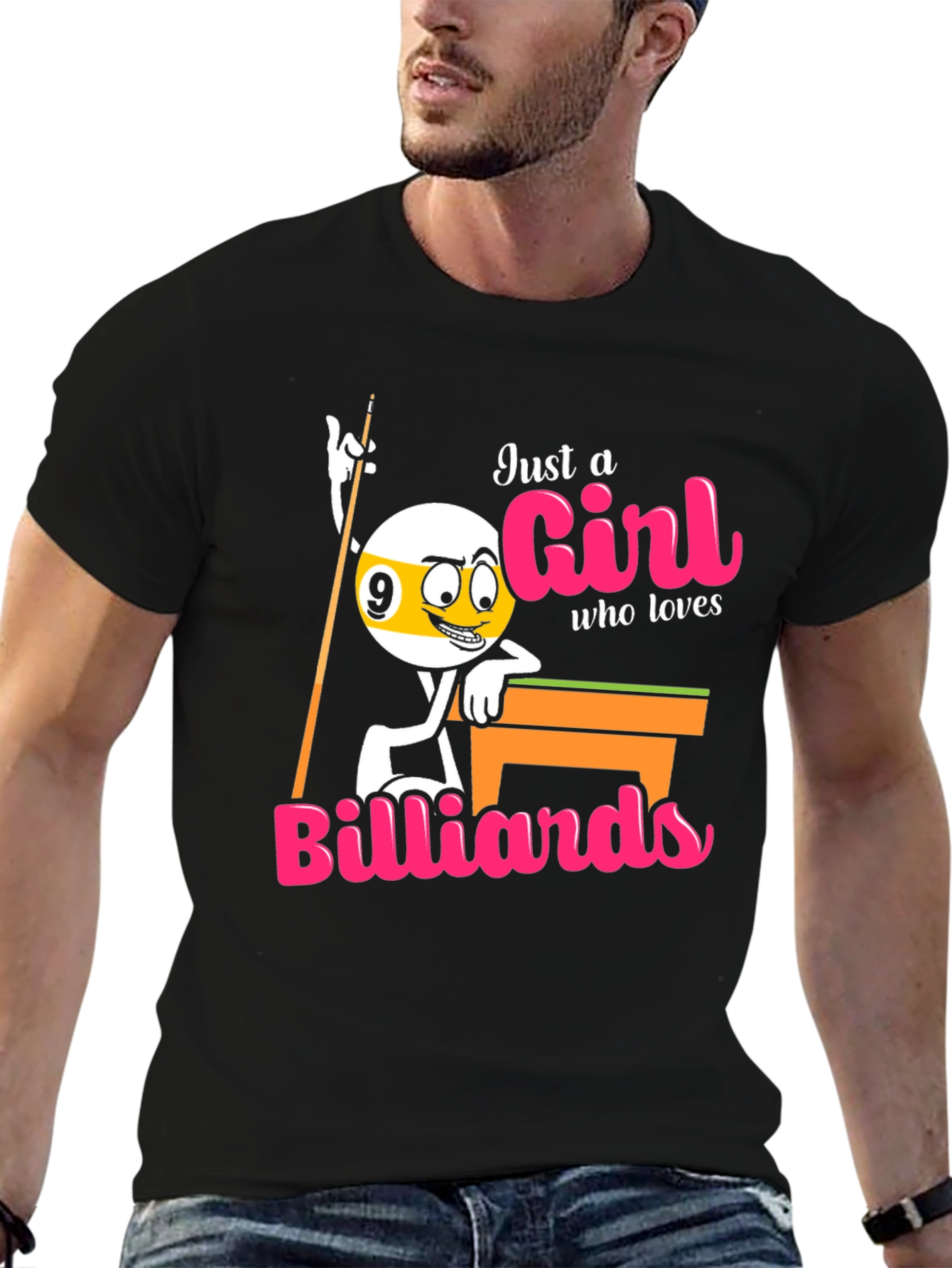Billiards Girl T-Shirt - Pool Lovers Tee