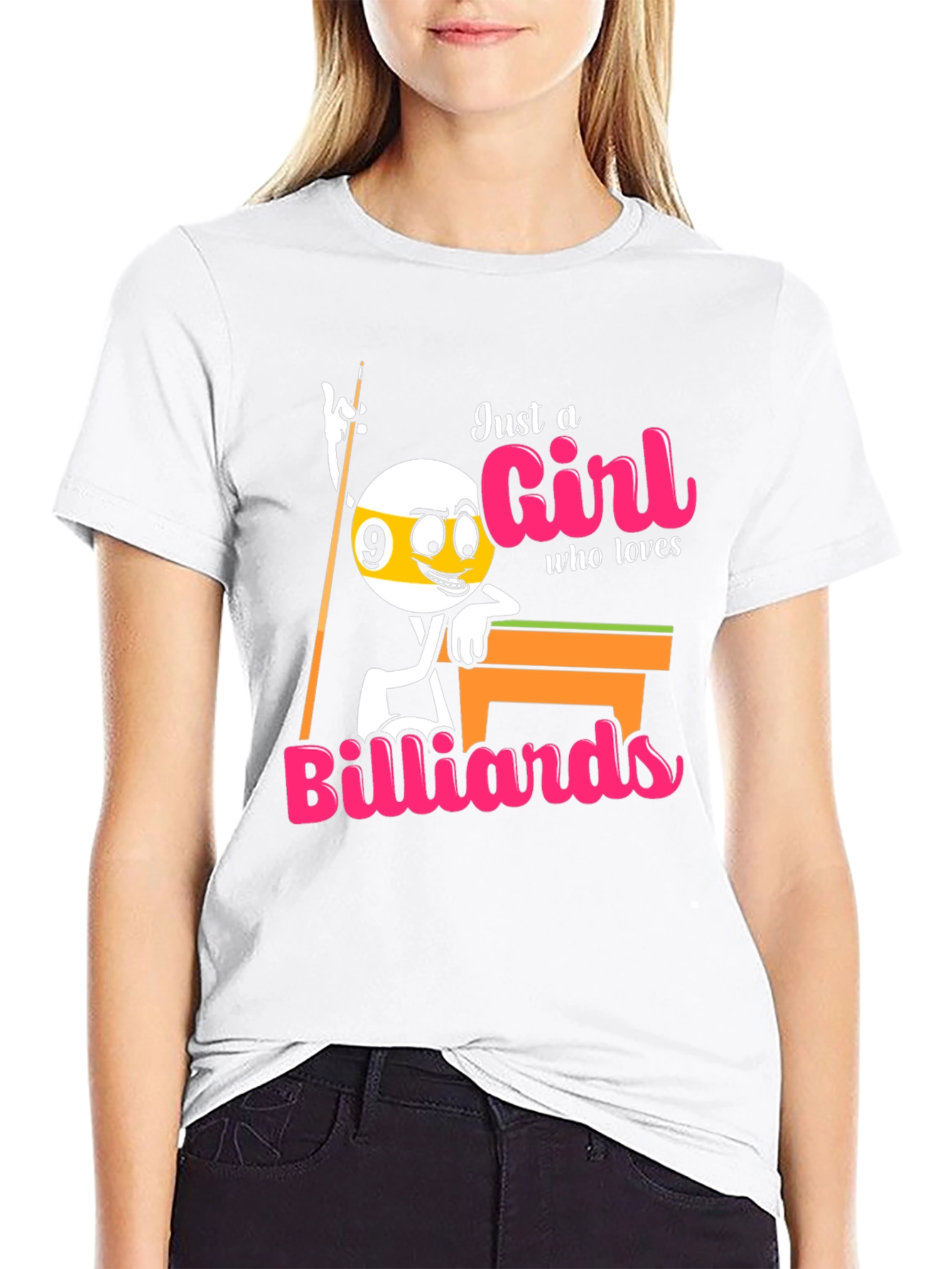 Billiards Girl T-Shirt - Pool Lovers Tee