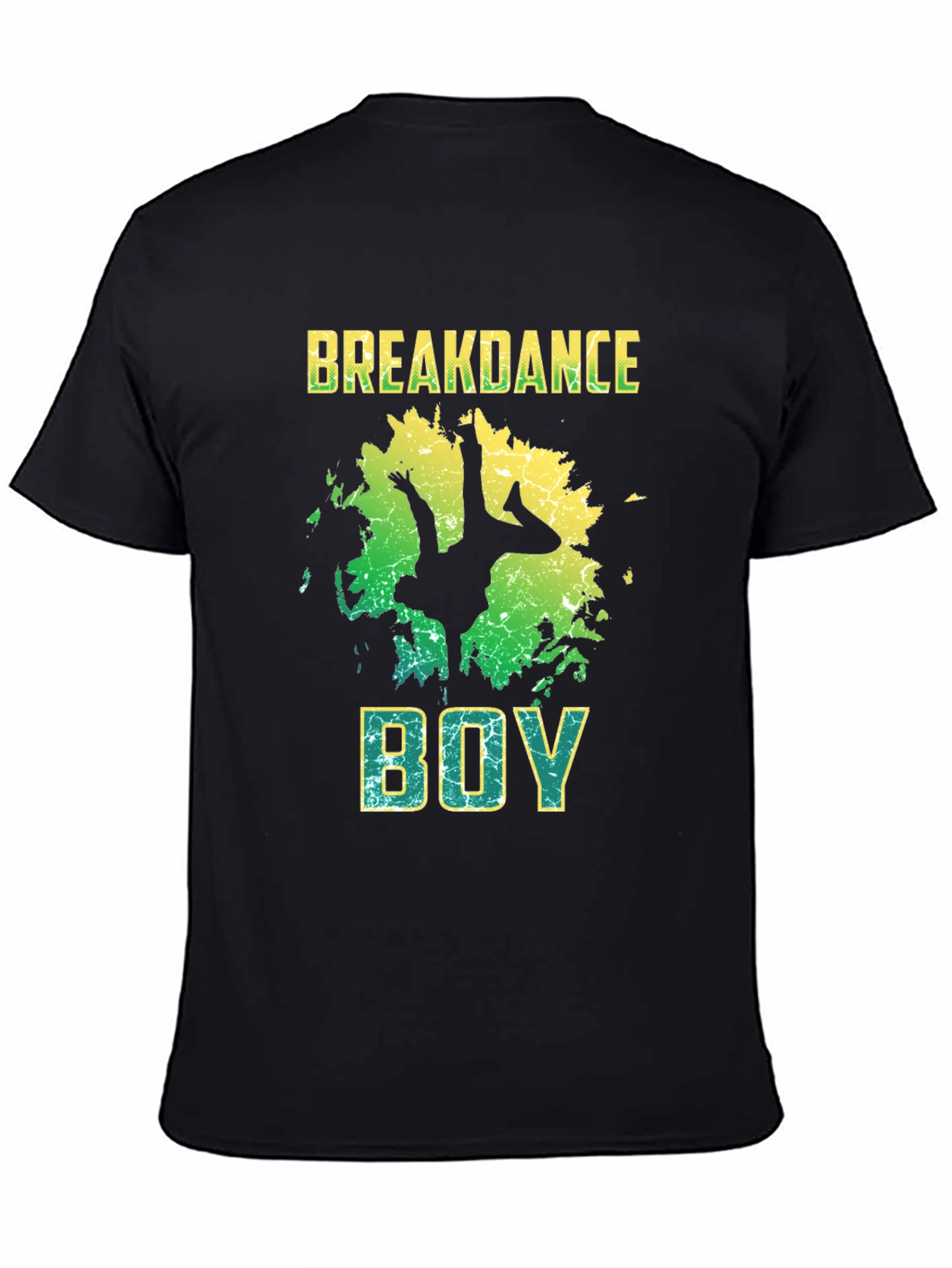 Breakdance Boy Graphic T-Shirt - Black