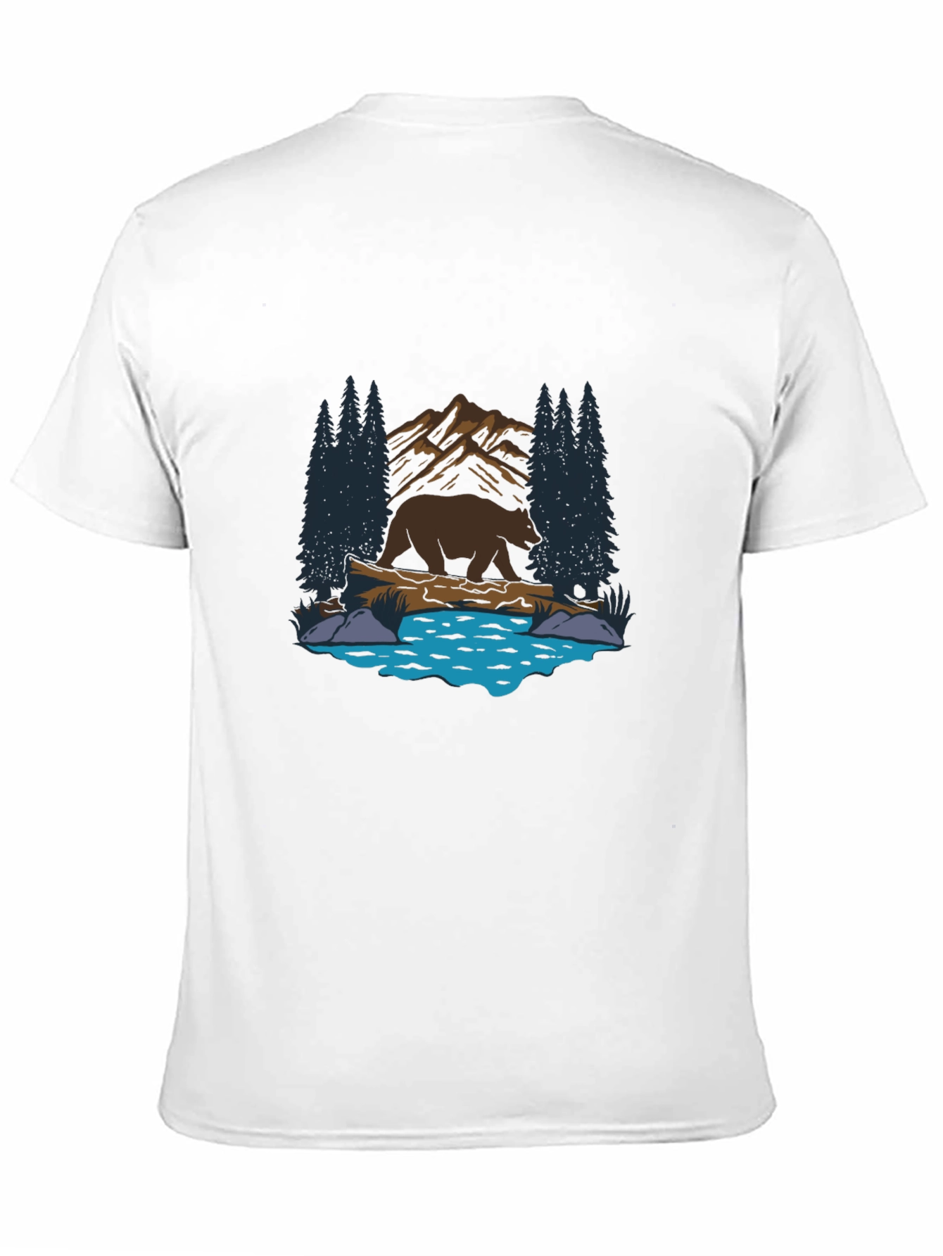 Bear by the Lake Graphic T-Shirt