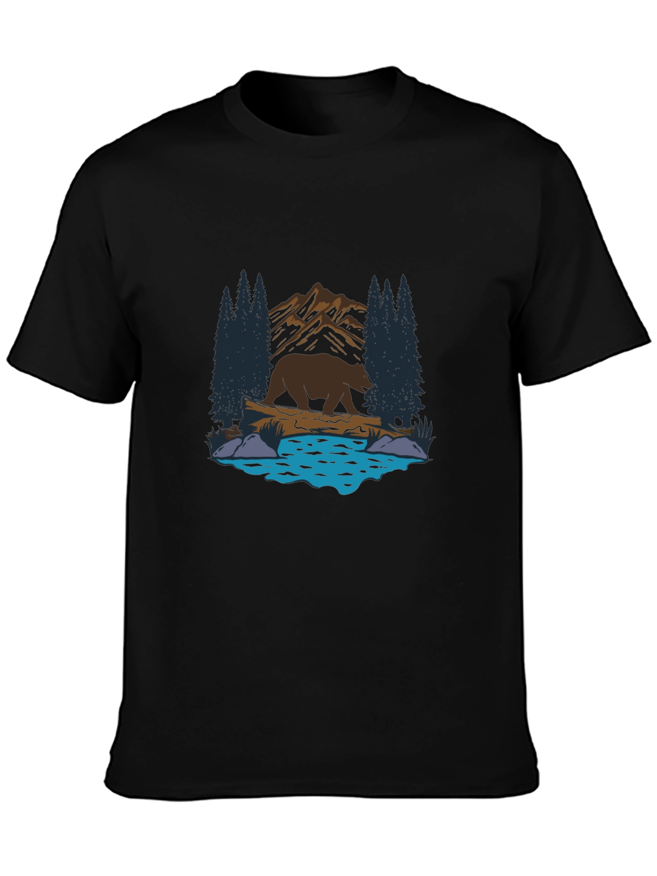 Bear by the Lake Graphic T-Shirt