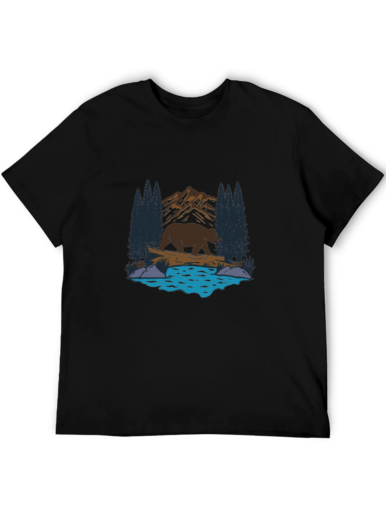 Bear by the Lake Graphic T-Shirt