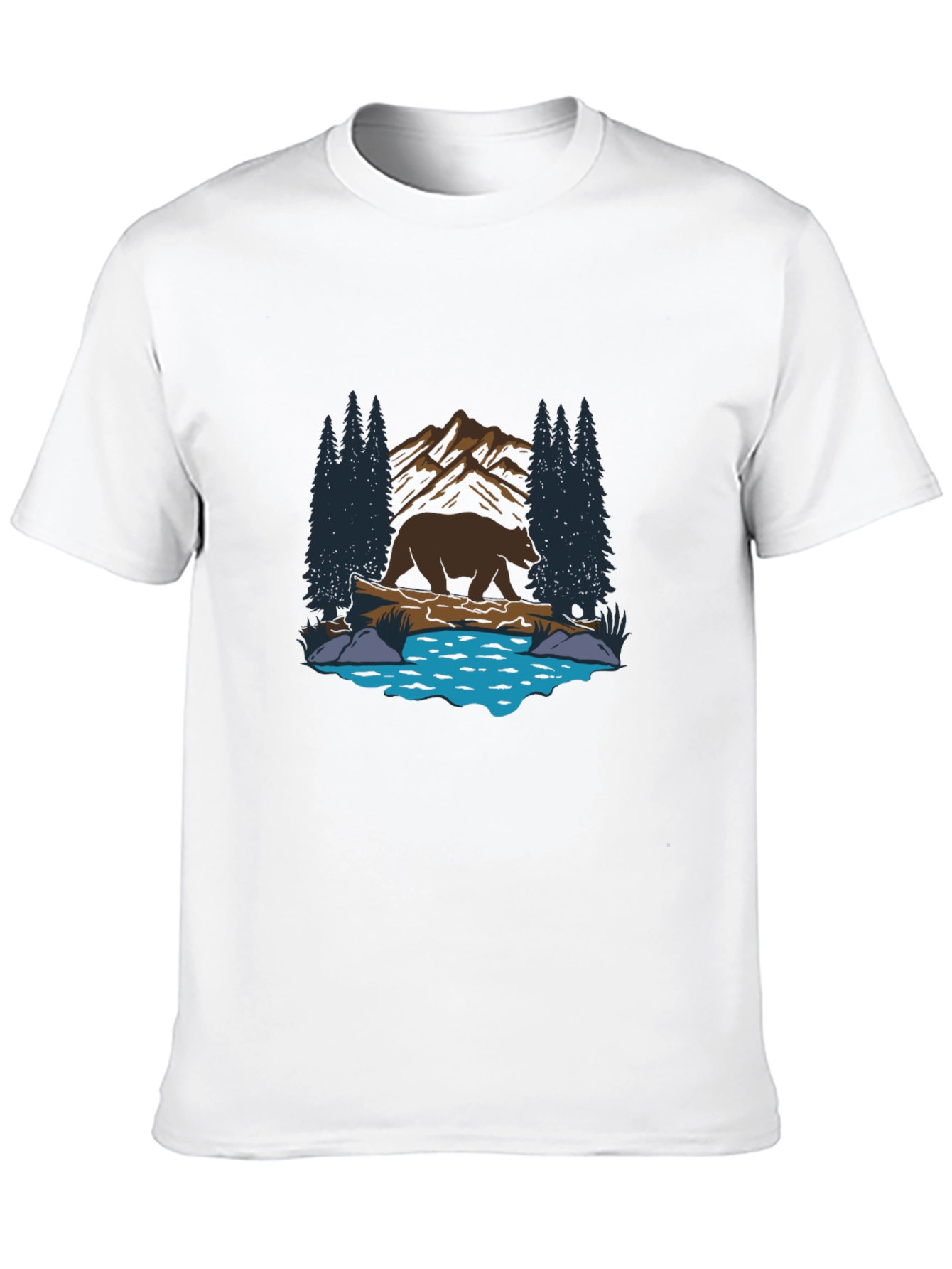 Bear by the Lake Graphic T-Shirt