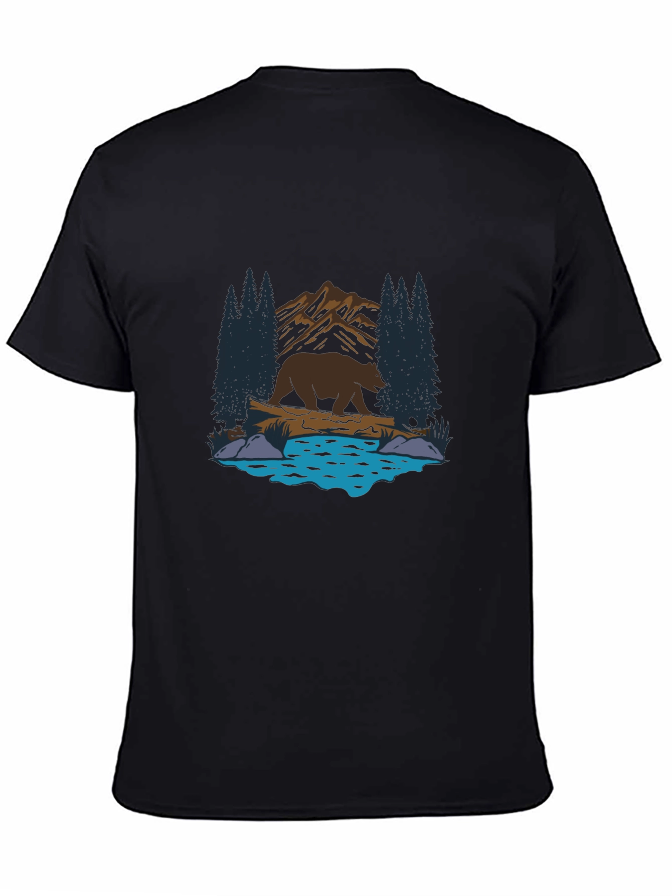 Bear by the Lake Graphic T-Shirt
