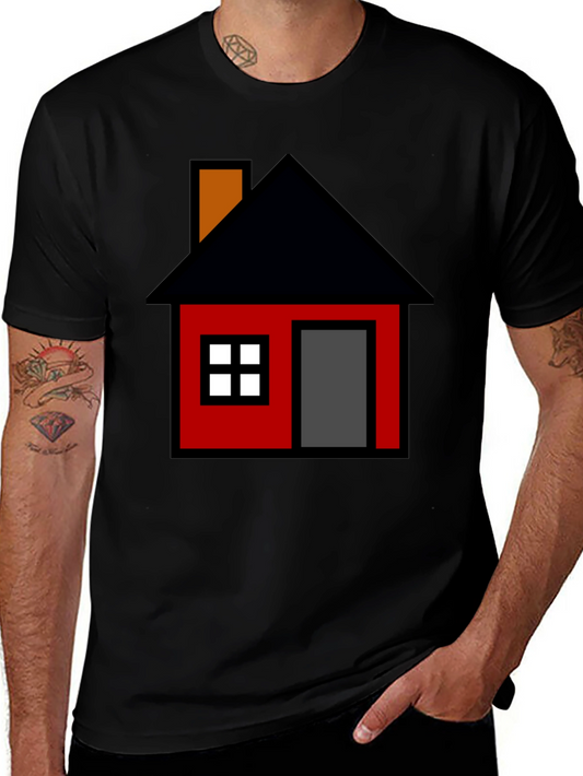 Pixel House T-Shirt - Retro Gaming Inspired Tee