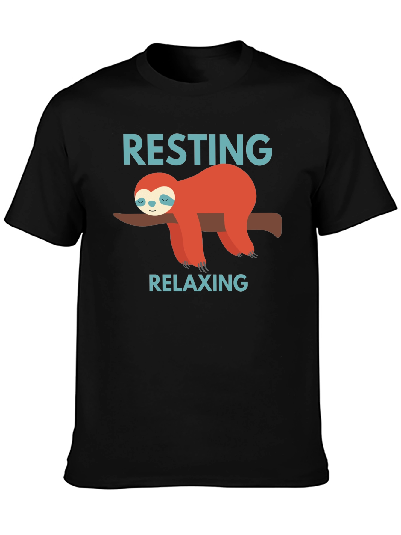 Resting Relaxing Sloth Graphic T-Shirt