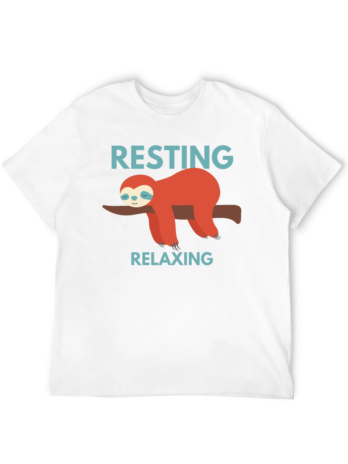 Resting Relaxing Sloth Graphic T-Shirt