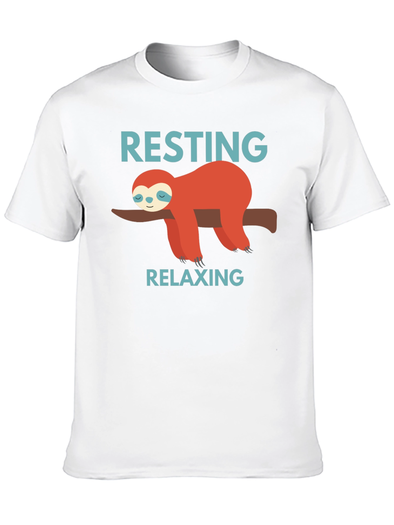 Resting Relaxing Sloth Graphic T-Shirt