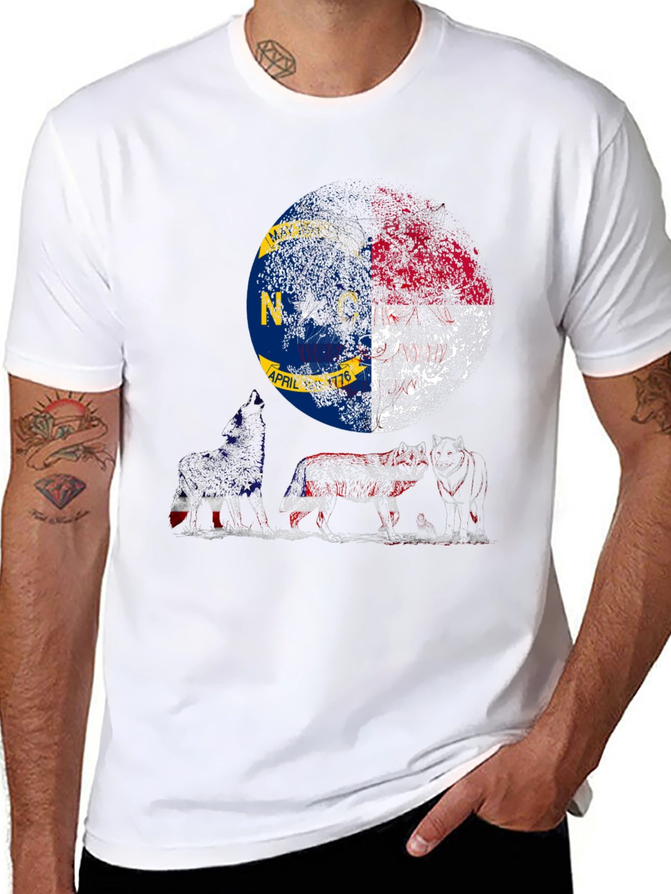 NC Flag Bear T-Shirt