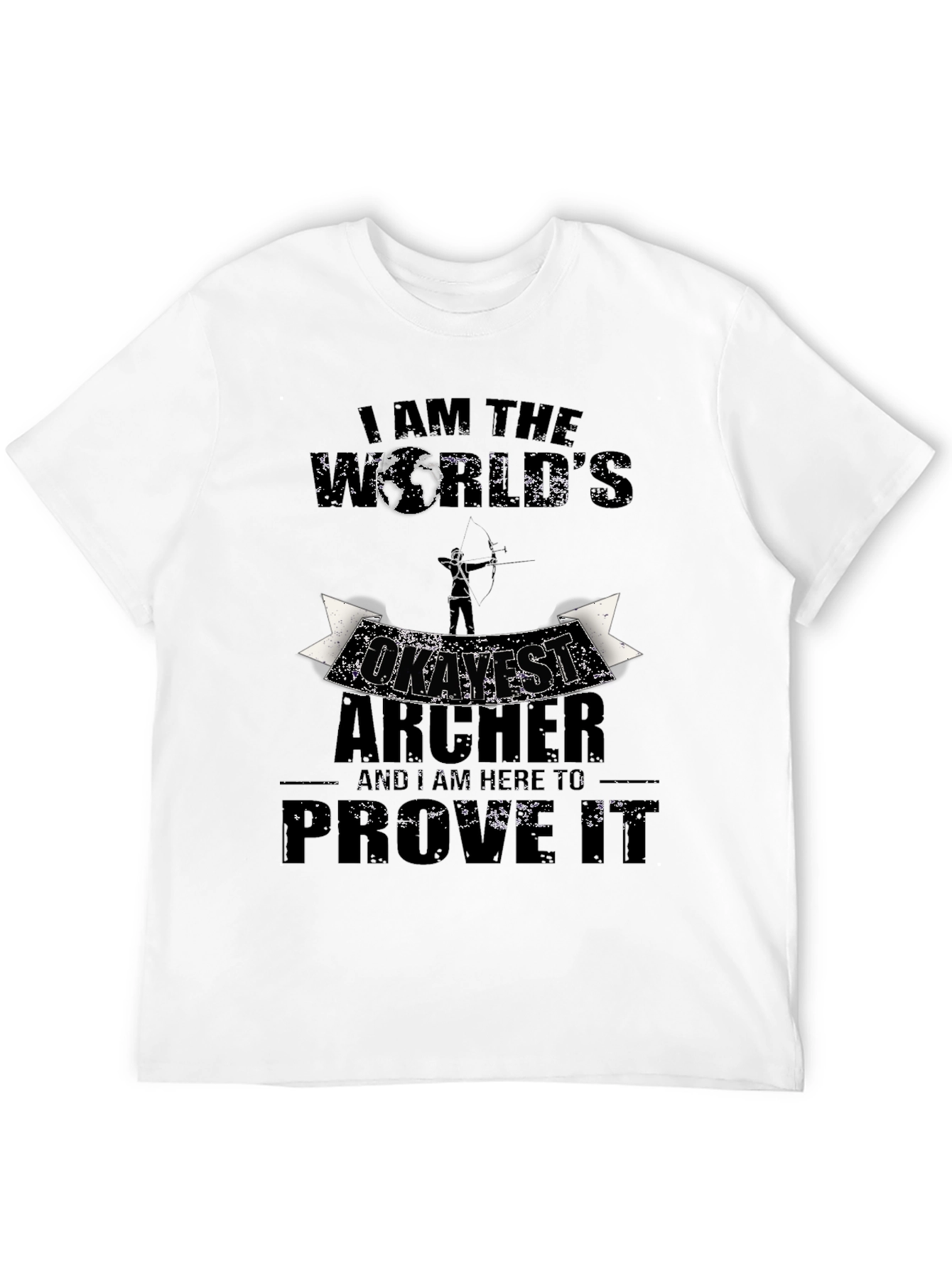 Funny Archer T-Shirt - Worlds Okayest Archer