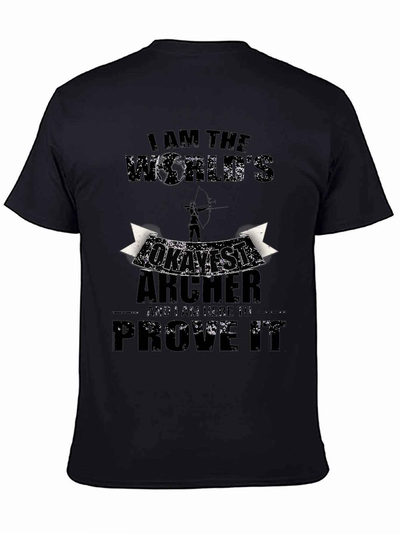 Funny Archer T-Shirt - Worlds Okayest Archer