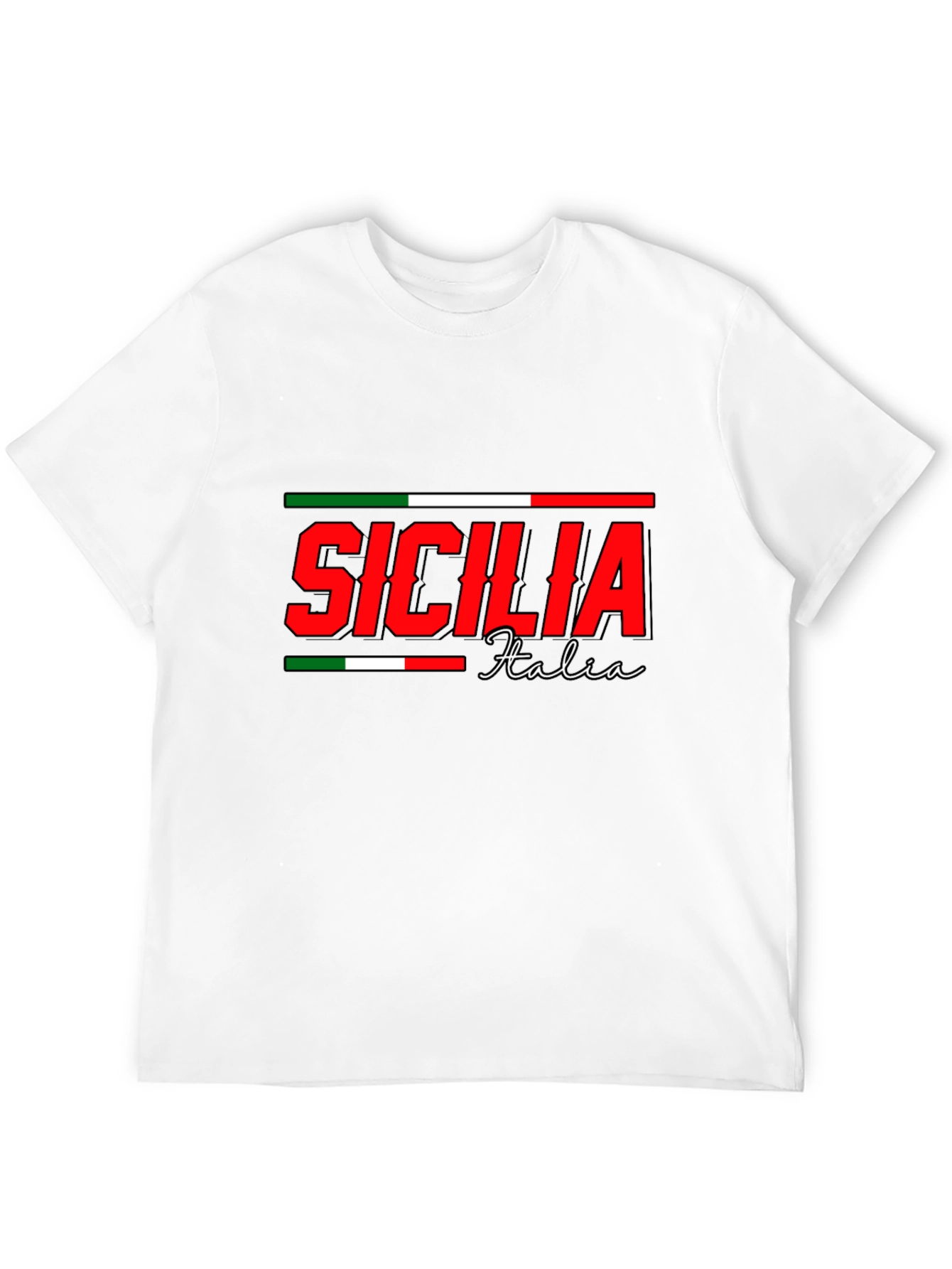 Sicilia Italia Black T-Shirt