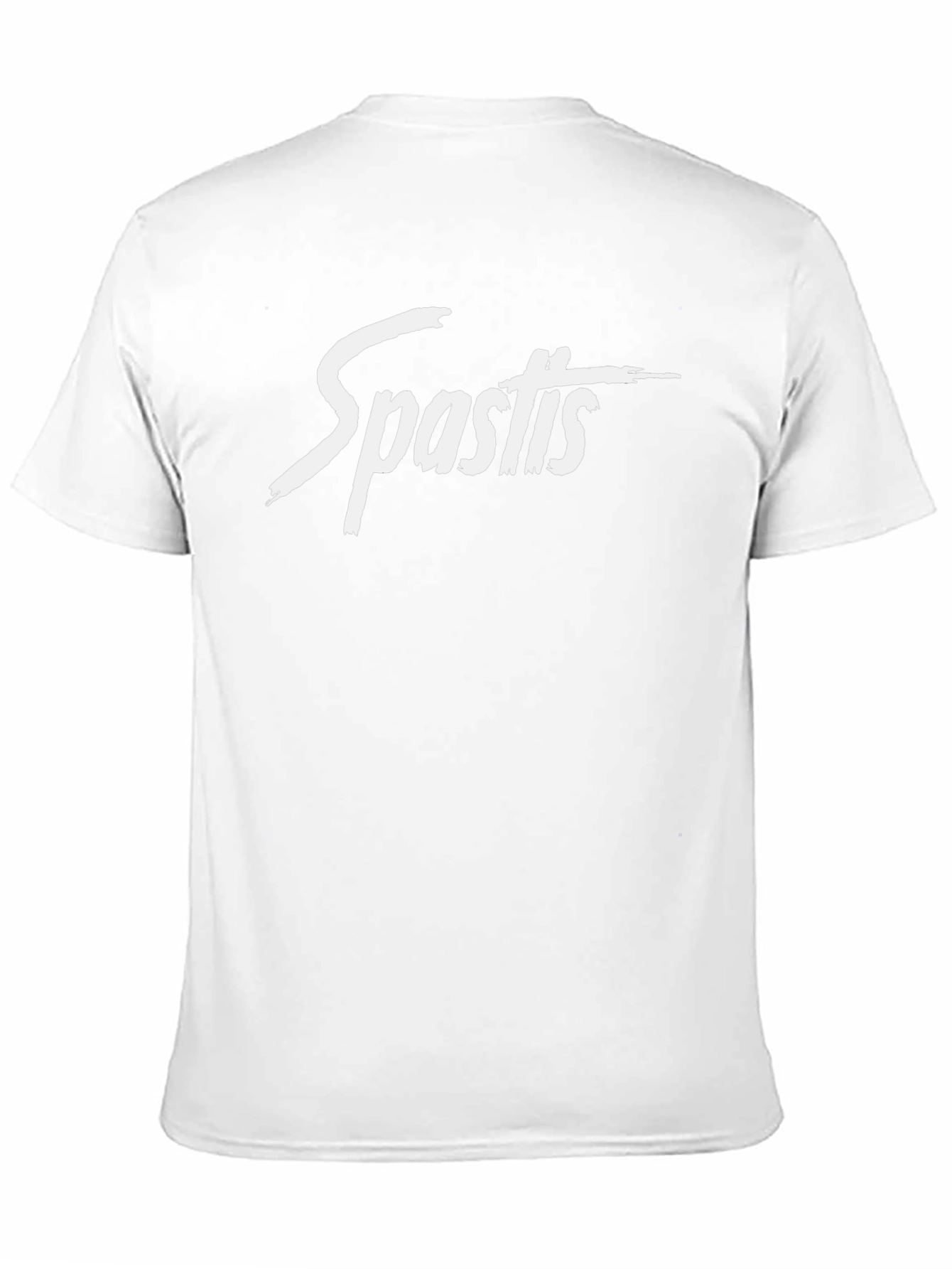 Spastis Black Graphic Tee - Casual Cotton T-Shirt