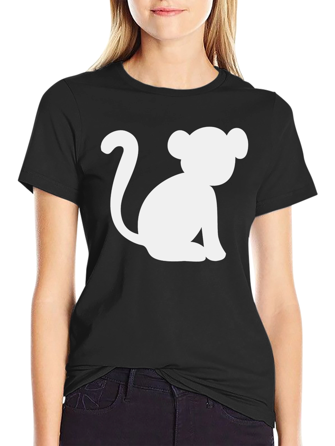 Monkey Graphic T-Shirt - Black
